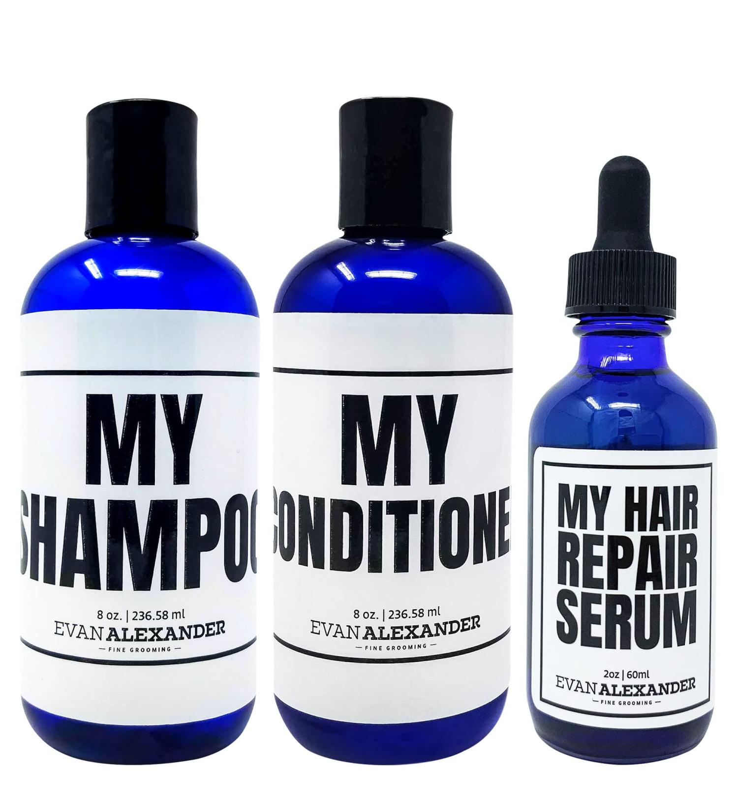 Evan Alexander Grooming MY Hair Repair System for Men - Shampoo Conditioner & Growth Oil - Nourish Scalp & Boost Hair Growth - Buy Online on GoSupps.com