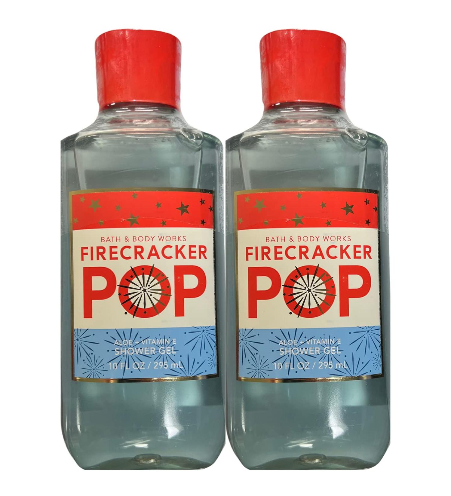 Bath and Body Works Shower Gel Gift Sets For Women 10 Oz 2 Pack (Firecracker Pop)