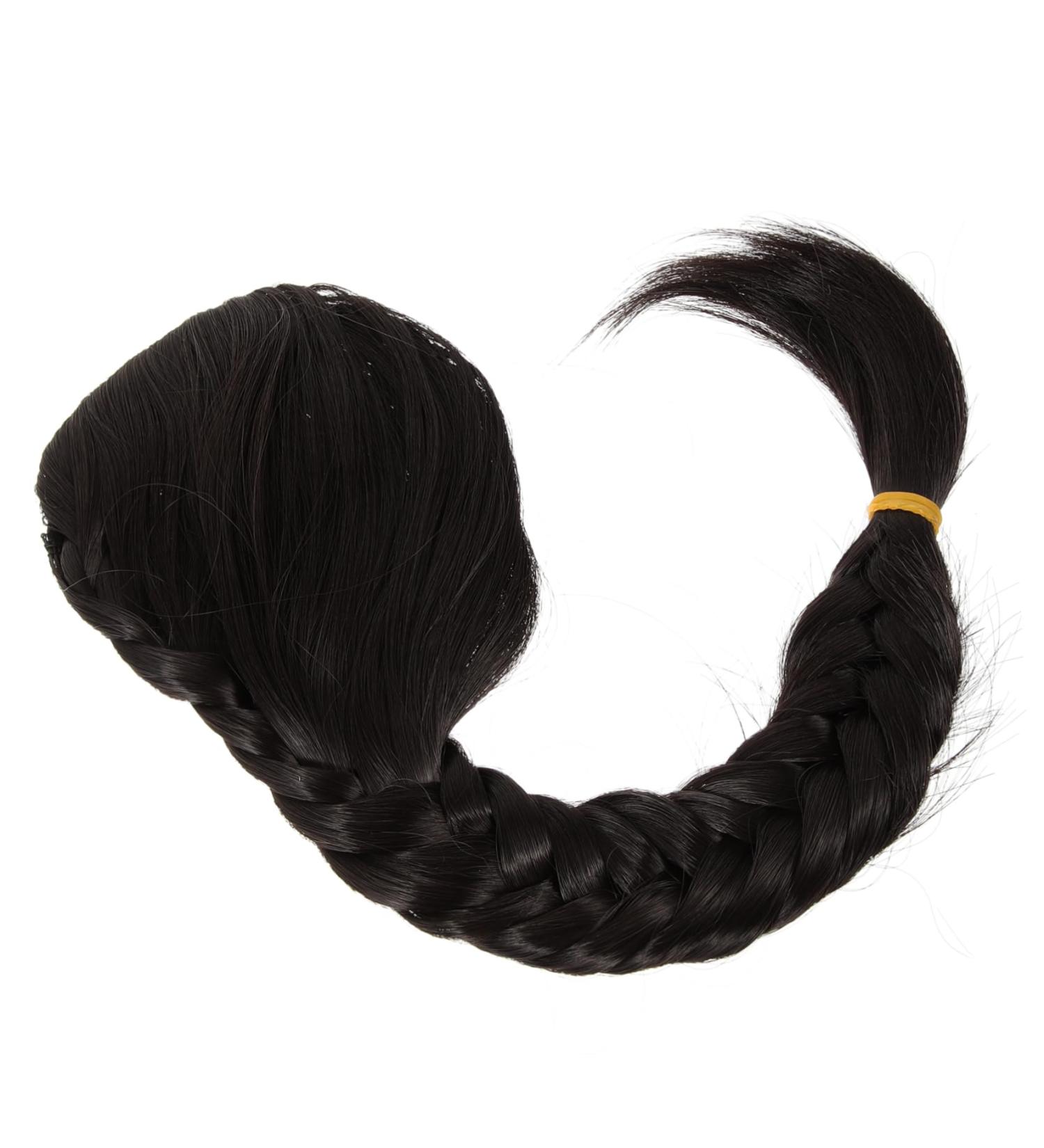 Angoily Hand Braided Braided Wig Girls Braid Extensions Braid Wig Long Braided Ponytail Synthetic Braided Ponytail Extension Fake Ponytail for Women High Temperature Wire Modeling - Buy Online on GoSupps.com