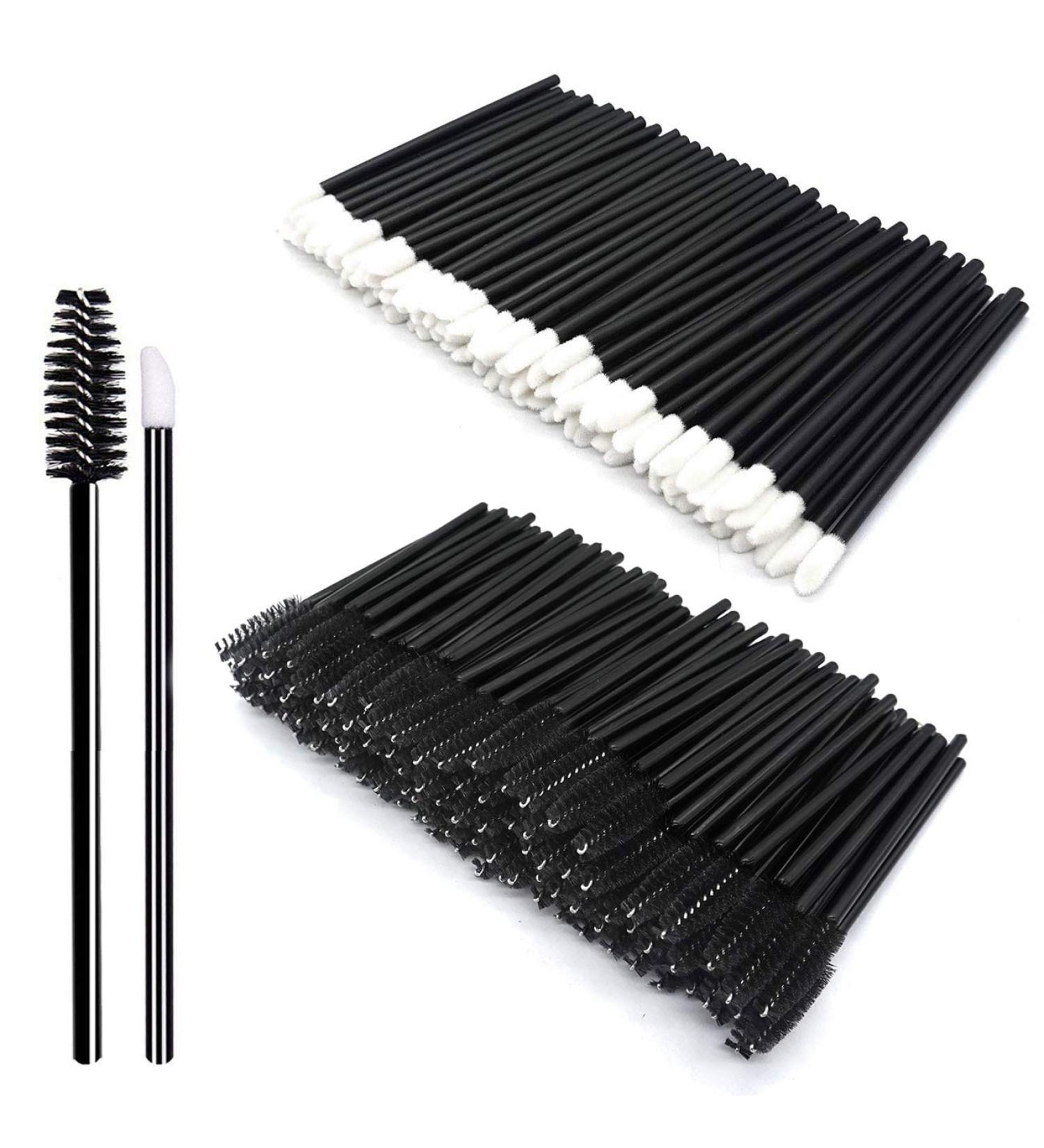 200-Piece Portable Black Make-Up Brush Set | Lash Brushes & Lip Brushes for Daily Use - International Shipping Available - Buy Online on GoSupps.com
