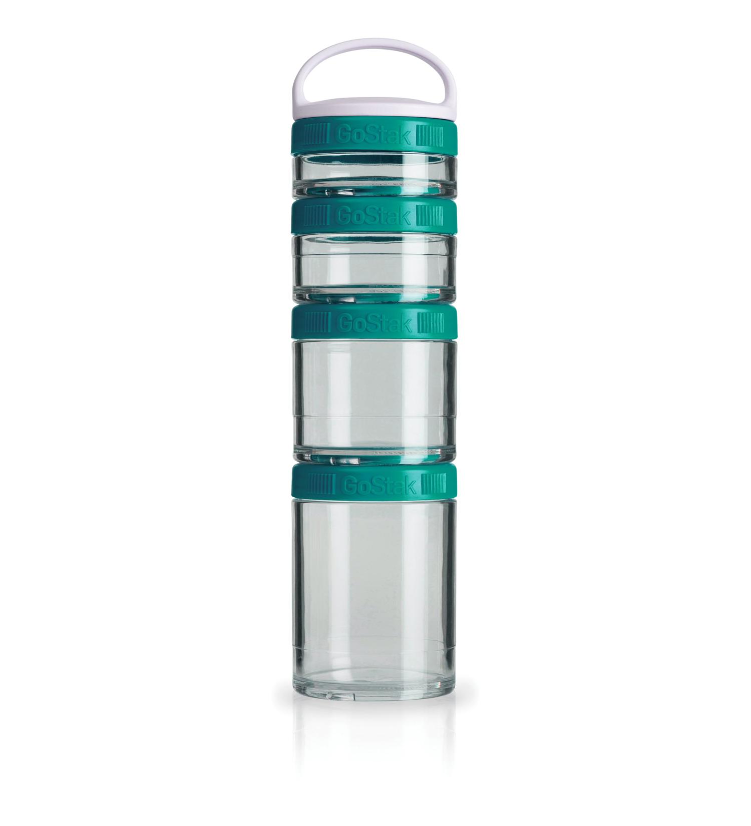 GoStak Teal Portable Stackable Containers - Starter 4 Pack for Meal Prep & Travel - Buy Online on GoSupps.com