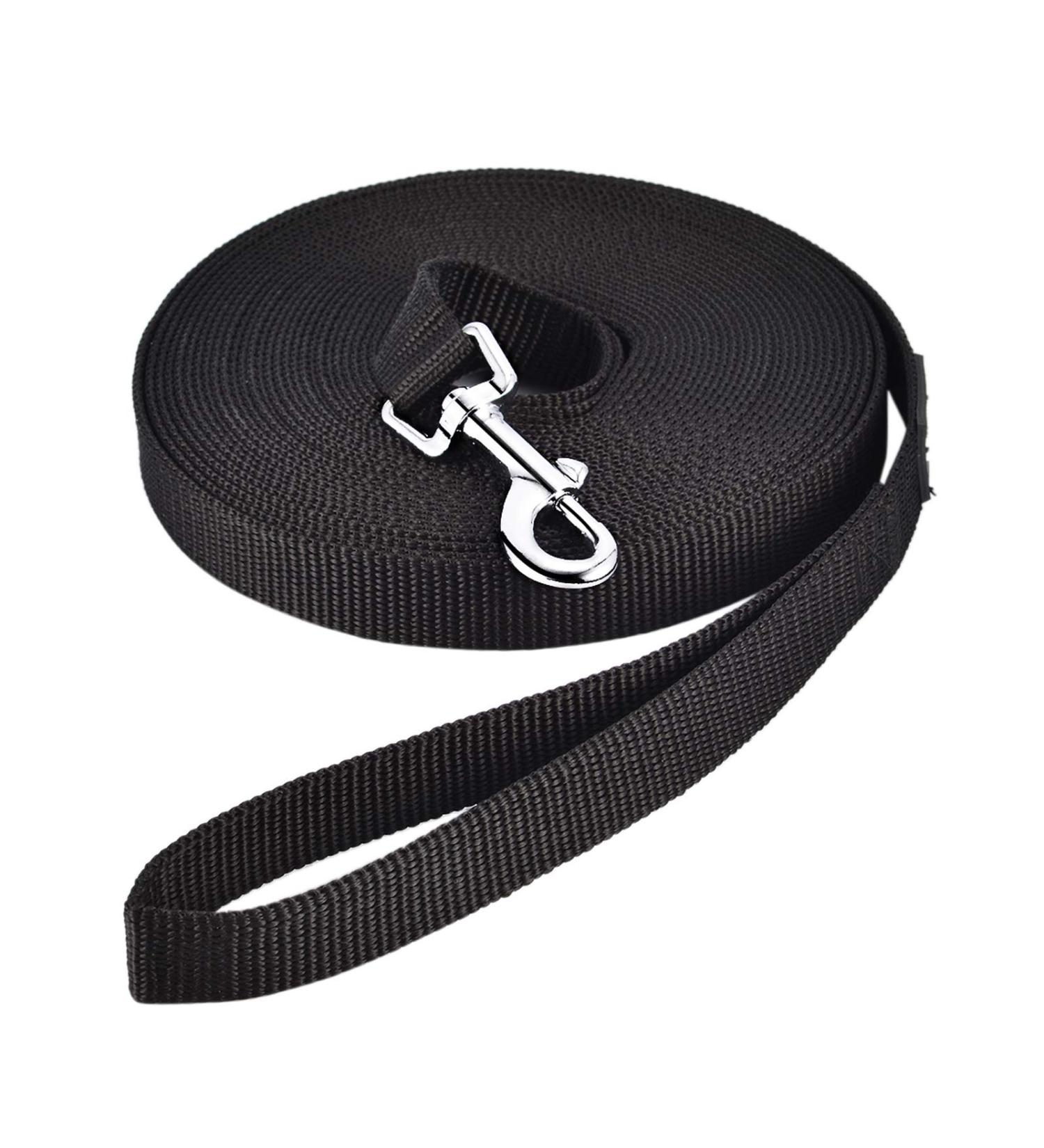Happy Hachi 33m Nylon Dog Leash - Durable Tow Line for All Dog Sizes | Weatherproof & Robust with D-Carabiner - Buy Online on GoSupps.com