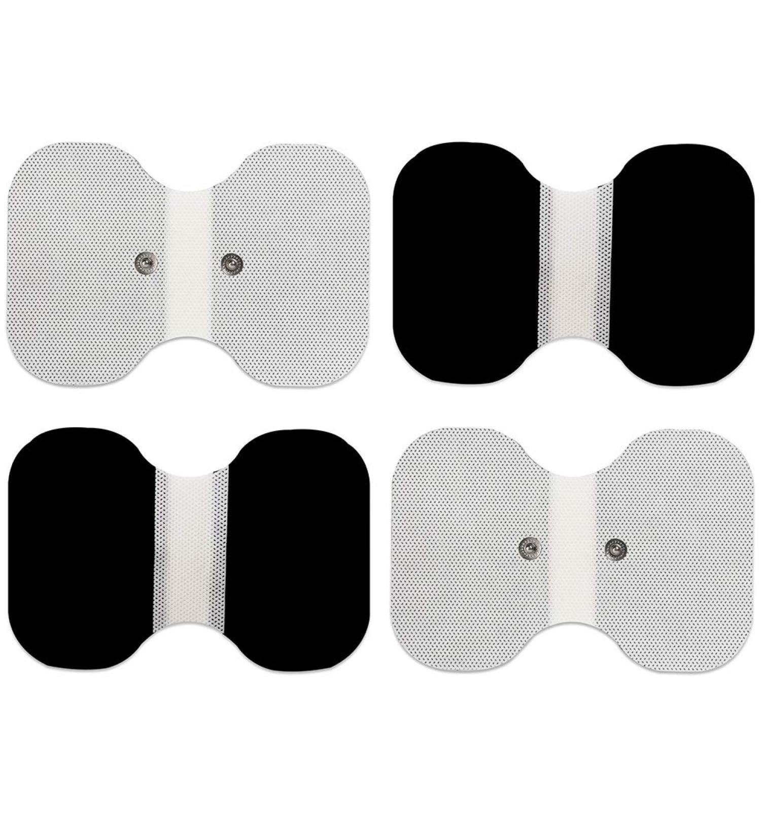 LotFancy TENS Unit Pads 4.3 x 6 - 4Pcs Large Butterfly Snap Electrode Pads - Buy Online on GoSupps.com