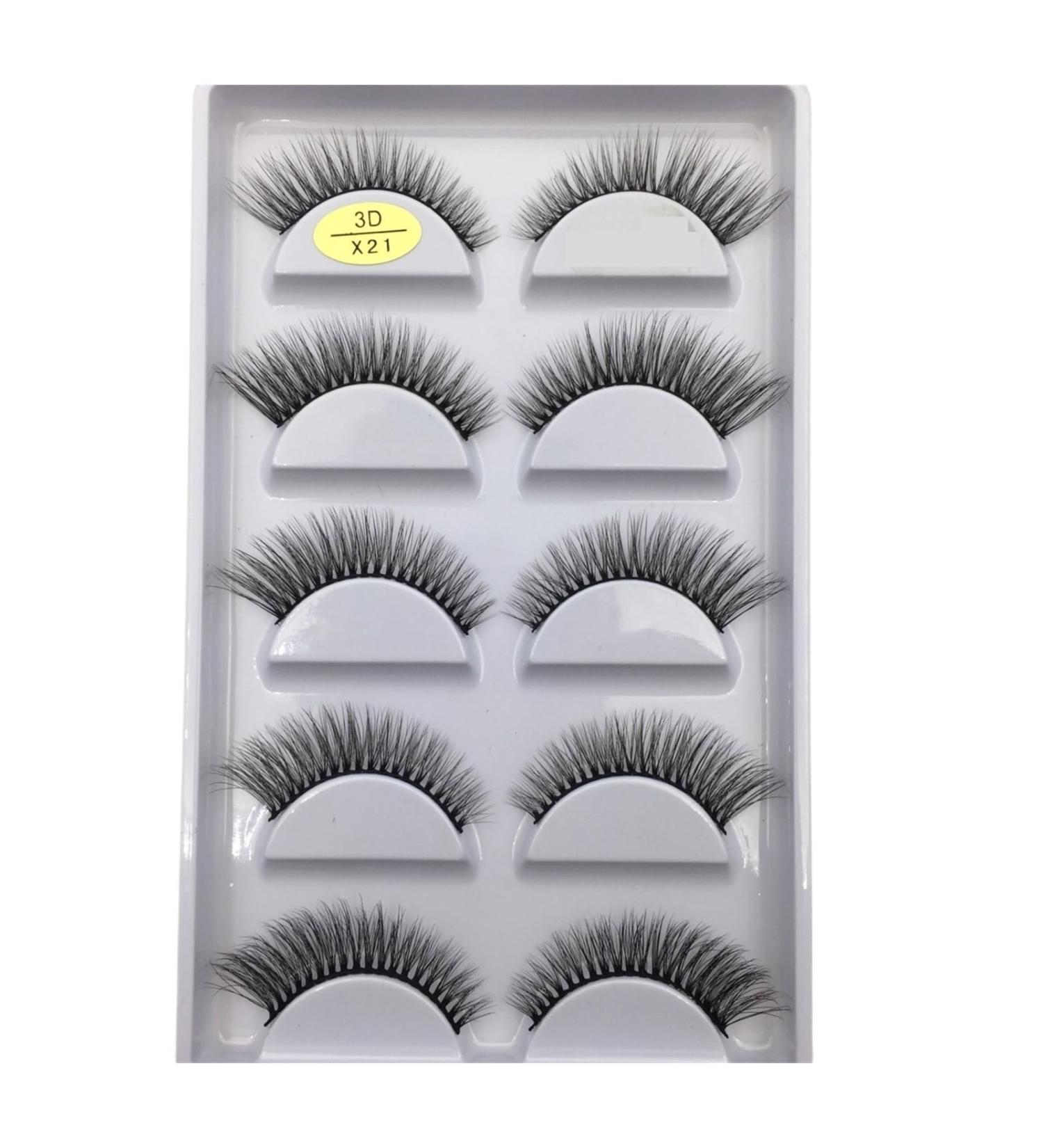 UAMOU 10/50 Boxes 37 Style 5 Pairs Natural 3D False Eyelashes Makeup Fake Eye Lashes Faux Cils Make Up Beauty Maquillaje Cheerfully (Color : 5Pairs X21 Size : 25 Boxes 125 Pairs) - Buy Online on GoSupps.com