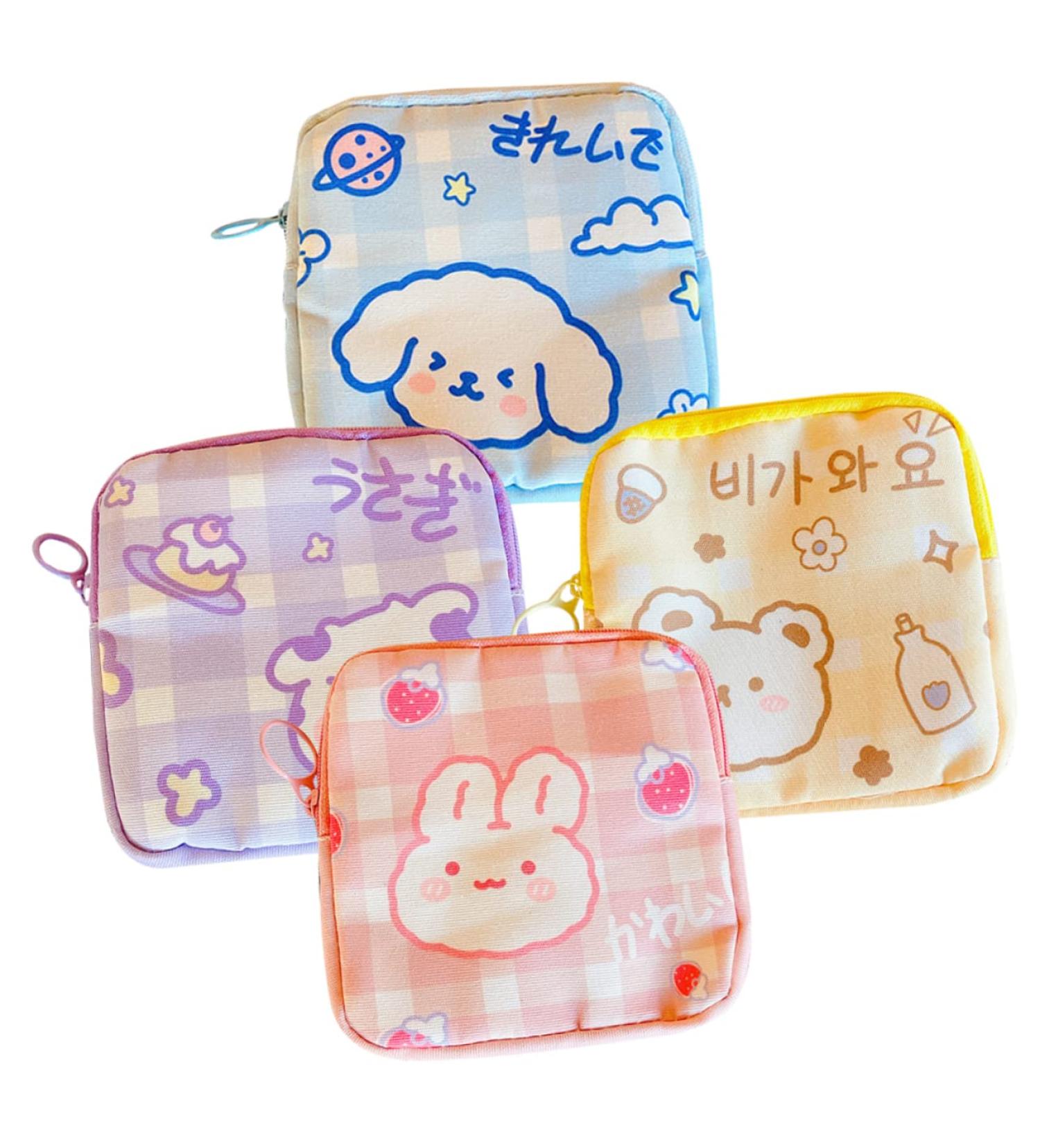 Ultechnovo 4-Piece Women's Travel Bandages & Tampon Bag - Portable Nylon Storage for Girls - Buy Online on GoSupps.com