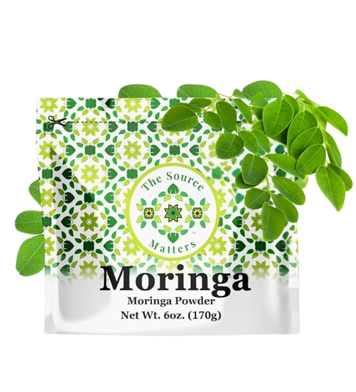 Organic Moringa Leaf Powder | Fresh-Dried Superfood from Indonesia | USDA Certified Organic | Ideal for Blending Into Smoothies Teas or Juice - 170g Bulk Pouch (42 Servings) 6 Ounce (Pack of 1) - Buy Online on GoSupps.com