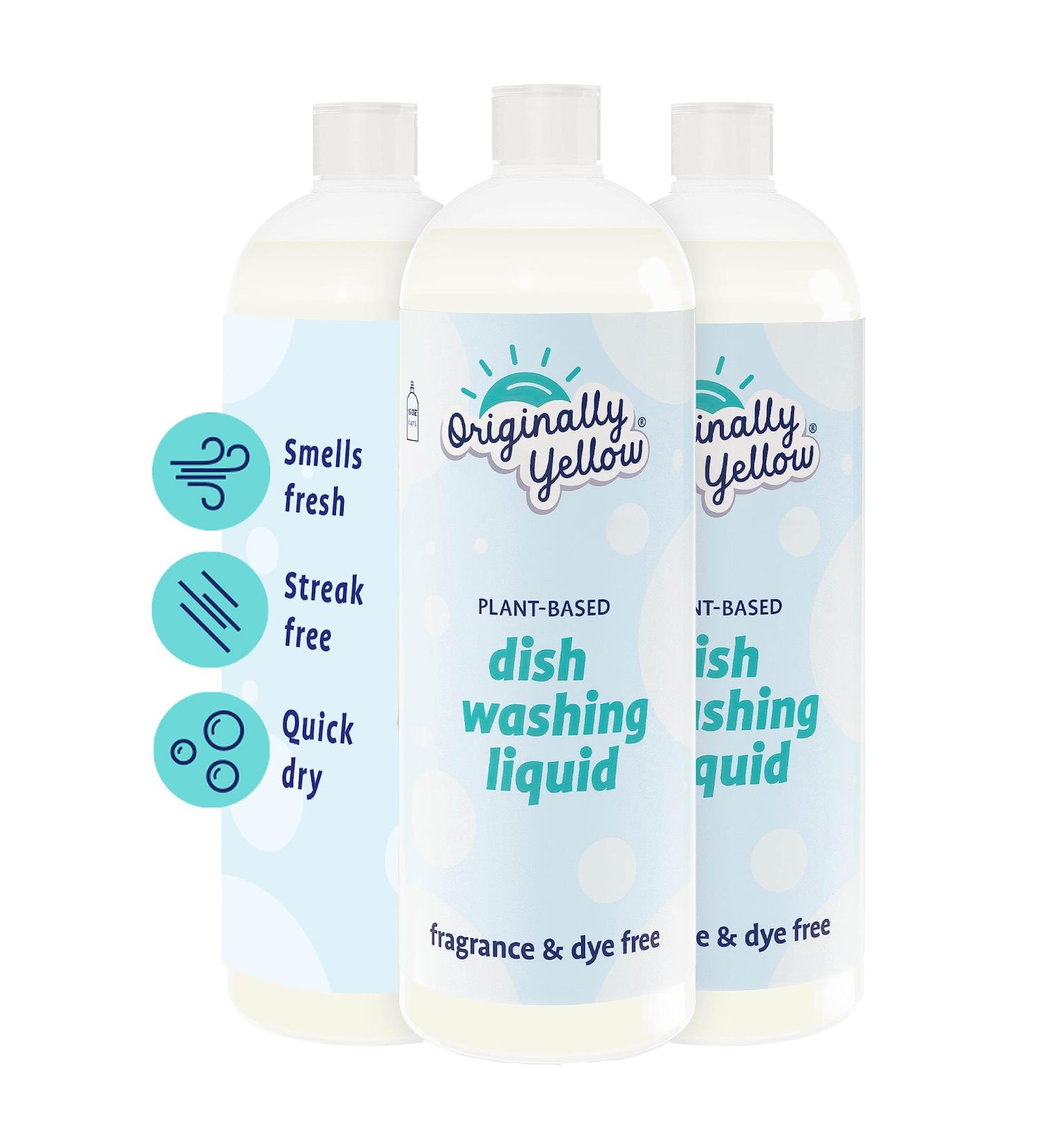 Buy Plant-Based Dish Soap | Fragrance & Dye-Free | Quick-Drying & Streak-Free | 16 Fl Oz (3-Pack) - International Shipping Available - Buy Online on GoSupps.com