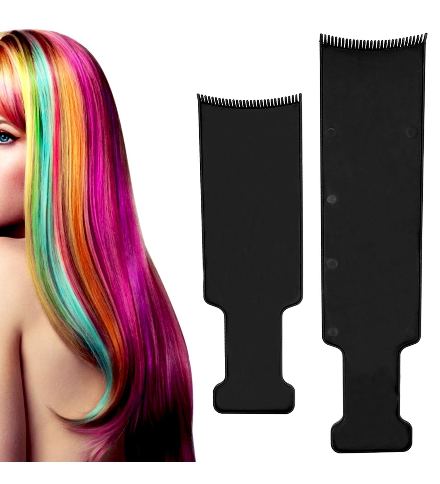Hurrise 2-Piece Highlighting Board & Comb Set Paddle Comb for Hair Dyeing Tinting Tool for Home Salon Perfect for Color Application - Buy Online on GoSupps.com