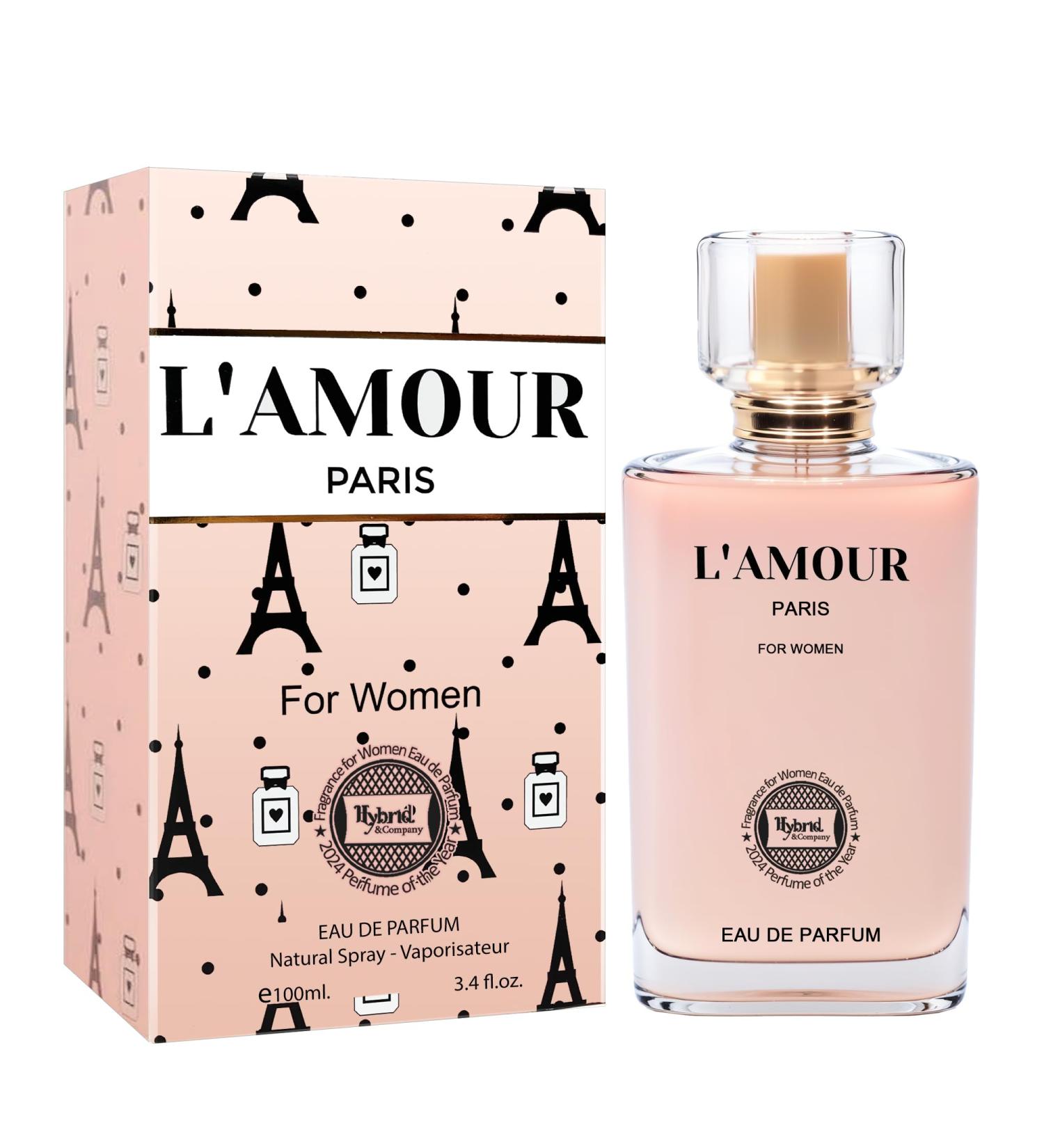 Hybrid & Company Women L'Amour Paris Eau De Parfum Natural Spray Vaporisateur 3.4 Fl Oz L'AMOUR PARIS 3.4 Fl Oz (Pack of 1) - Buy Online on GoSupps.com