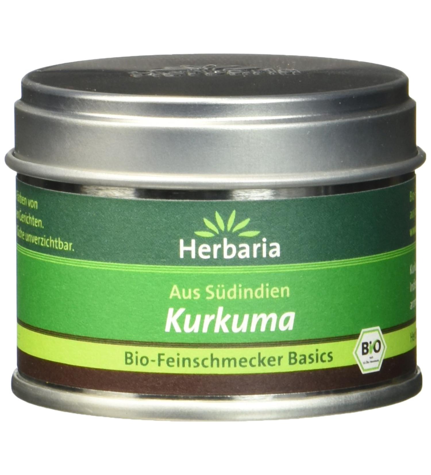 Herbaria Organic Turmeric Pack of 2 (50g) - Premium Superfood for Health & Wellness - International Shipping Available - Buy Online on GoSupps.com