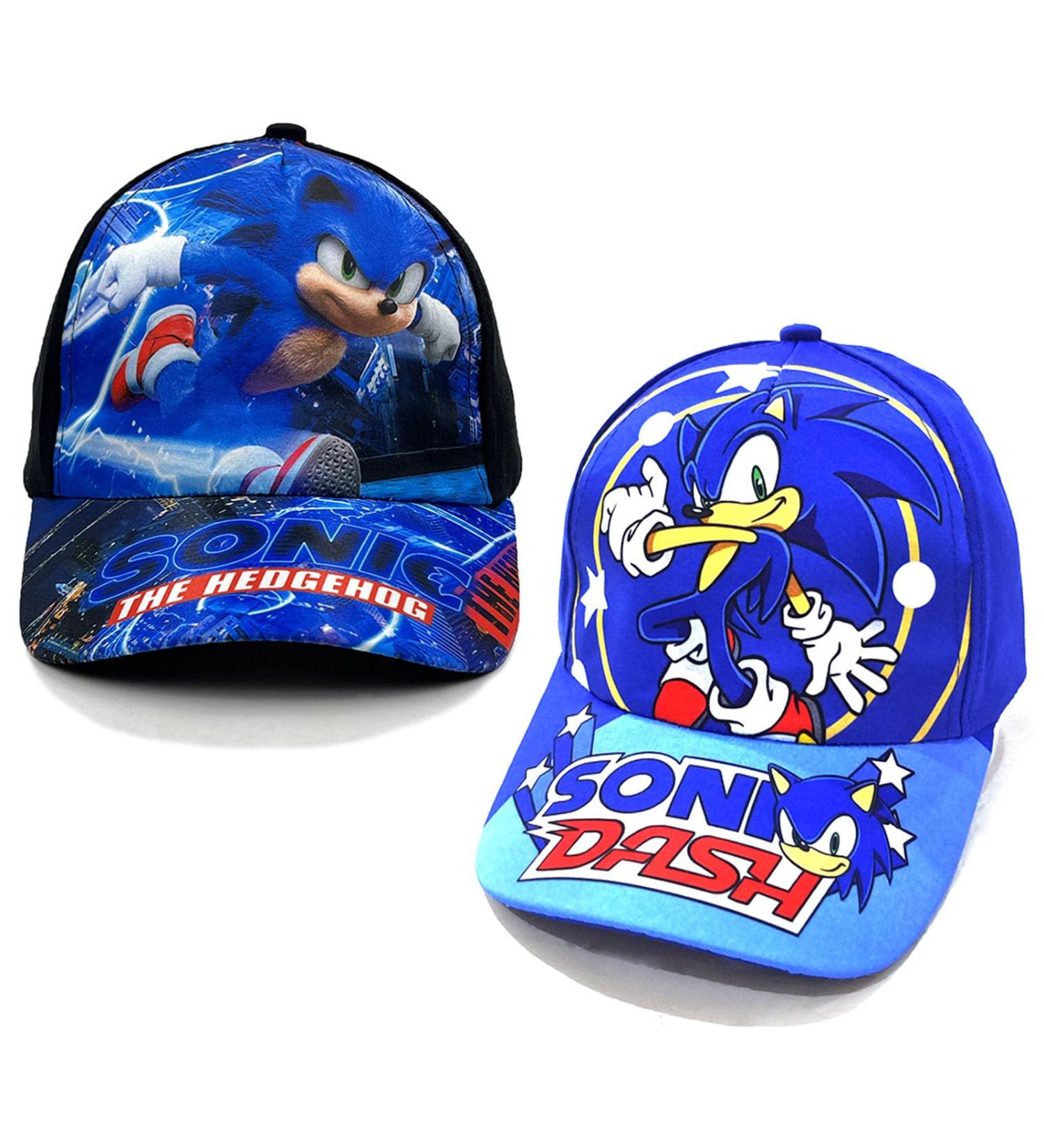 Sonic Baseball Cap for Kids - Adjustable Snapback Sun Hat - Blue & Black Cartoon Summer Hat - Perfect Birthday Gift & Sports Cap - Buy Online on GoSupps.com