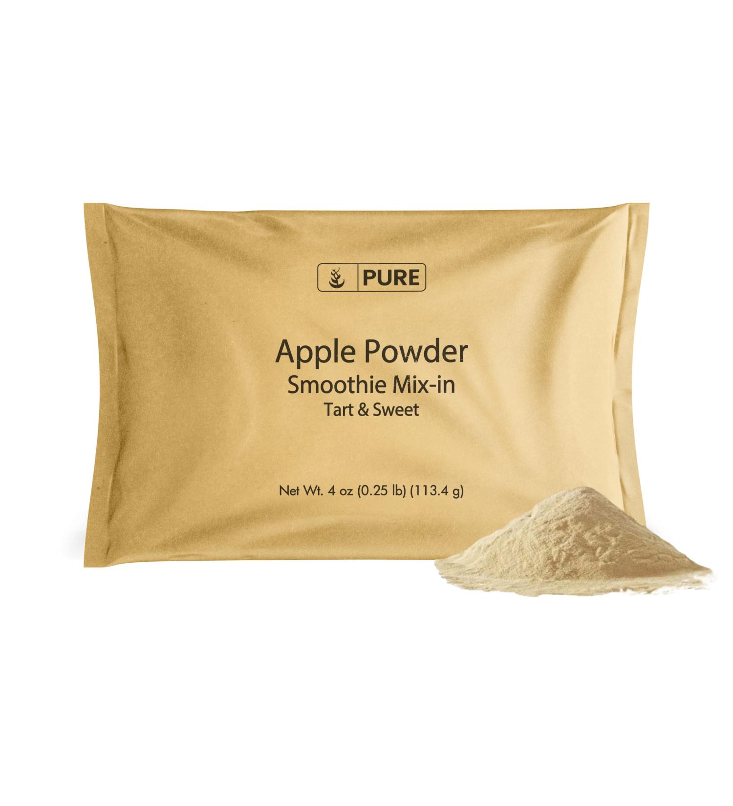 Pure Apple Powder (4 oz) Non-GMO - Drink & Smoothie Mix-in - Made from Juice - 1 Pack - Buy Online on GoSupps.com