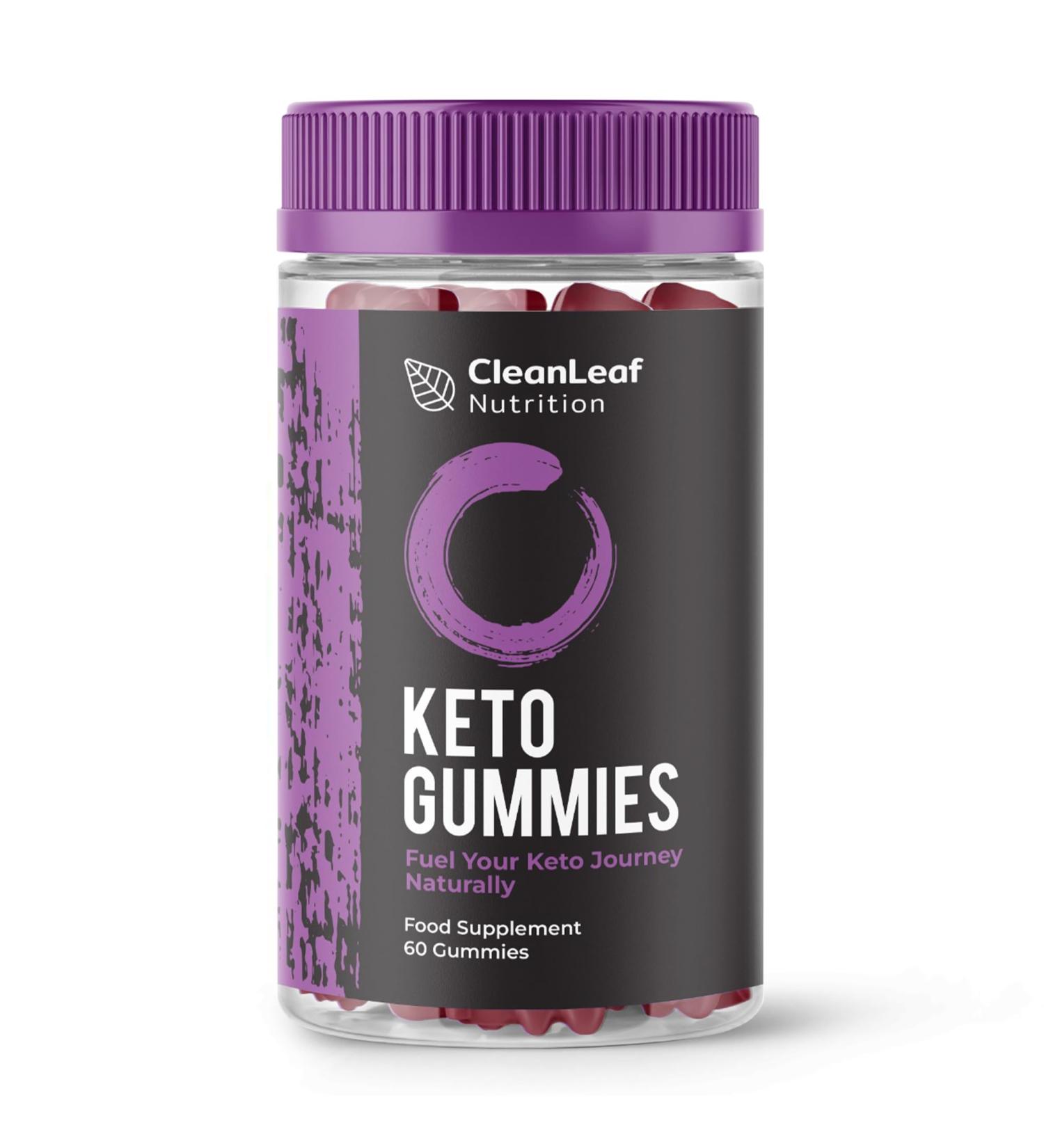 Strawberry Flavour Keto Gummies - 60 Vegan & Gluten-Free Weight Loss Support Snacks - Buy Online on GoSupps.com