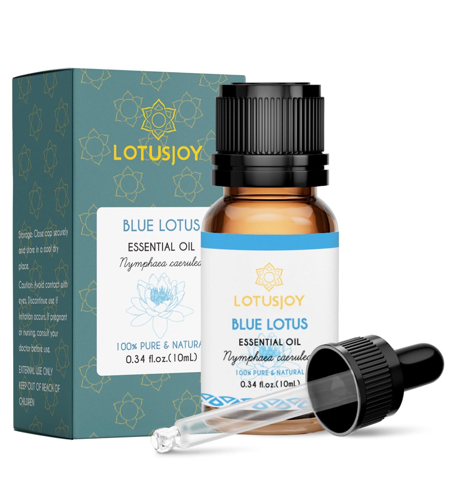100% Pure Blue Lotus Oil 0.34 Fl Oz Natural Blue Lotus Essential Oil in Amber Glass Bottle with Dropper for Diffuser Massage Skin & DIY Use Blue Lotus 0.34 Fl Oz (Pack of 1) - Buy Online on GoSupps.com