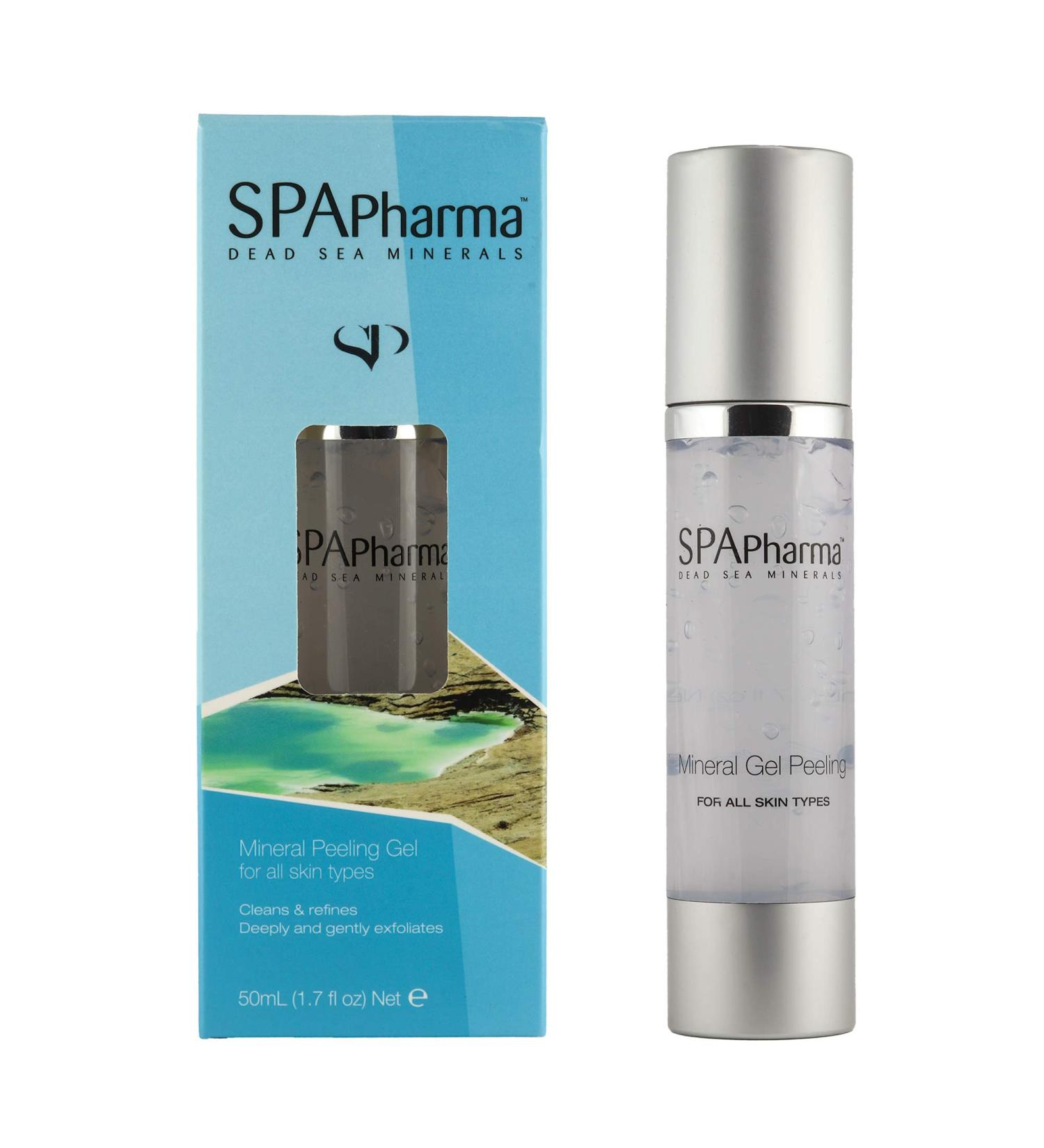 SpaPharma Exfoliating Scrub & Chemical Peel for Face with Glycolic Acid - Enriched with Aloe Vera, Dead Sea Salt, Vitamin B5, C & E - Gentle Facial Exfoliator & Dead Skin Remover for All Skin Types - Buy Online on GoSupps.com