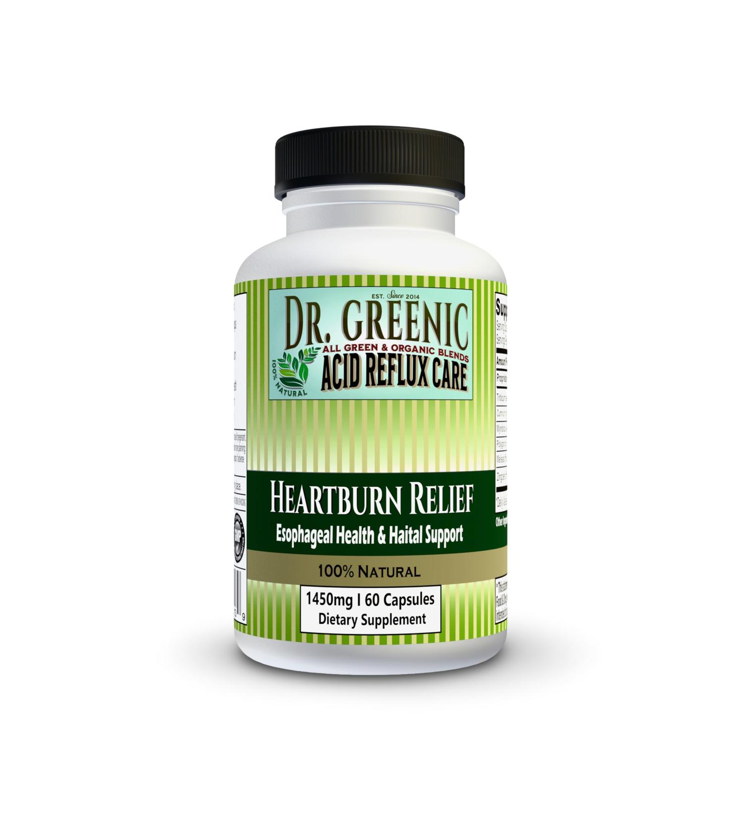 Dr. Greenic Acid Reflux Care Supplement 60 Capsules | Heartburn Relief | Esophageal Health & Haital Support - Buy Online on GoSupps.com