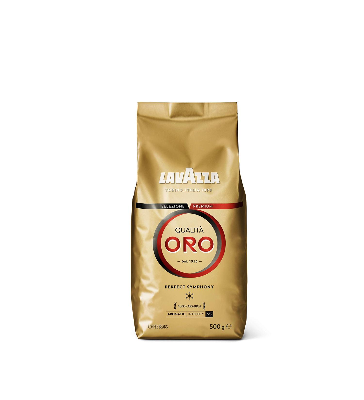 Lavazza Caf Grain Qualita Oro 500 g - Lot de 4