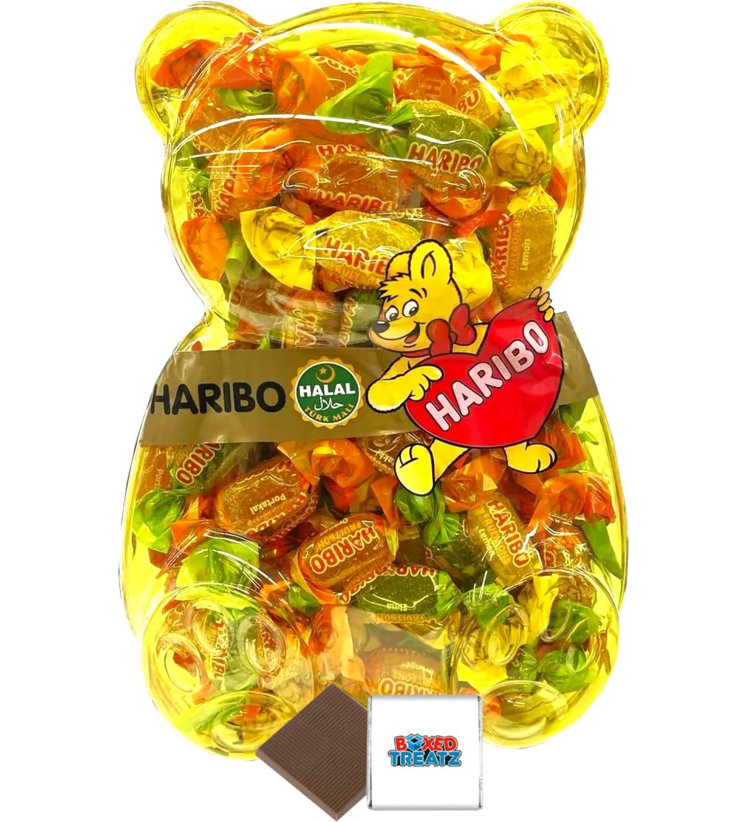Halal Hard Candy Bear Gift Case 1Kg Boxed Treatz Haribo Halal Soft Jelly Bear Gift Case 1Kg - Buy Online on GoSupps.com