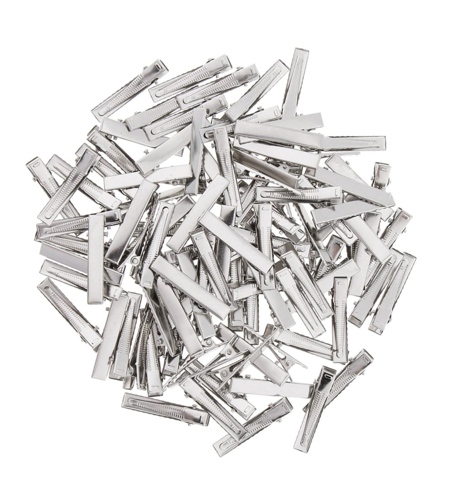 Fityle 50 Silver Crocodile Alligator Bow Blank Metal Hair Clip Teeth Prong Pinch Small Medium Lot Silver Crocodile Alligator Bow Blank Hair Clips Pins - Silver 6x45mm - Buy Online on GoSupps.com