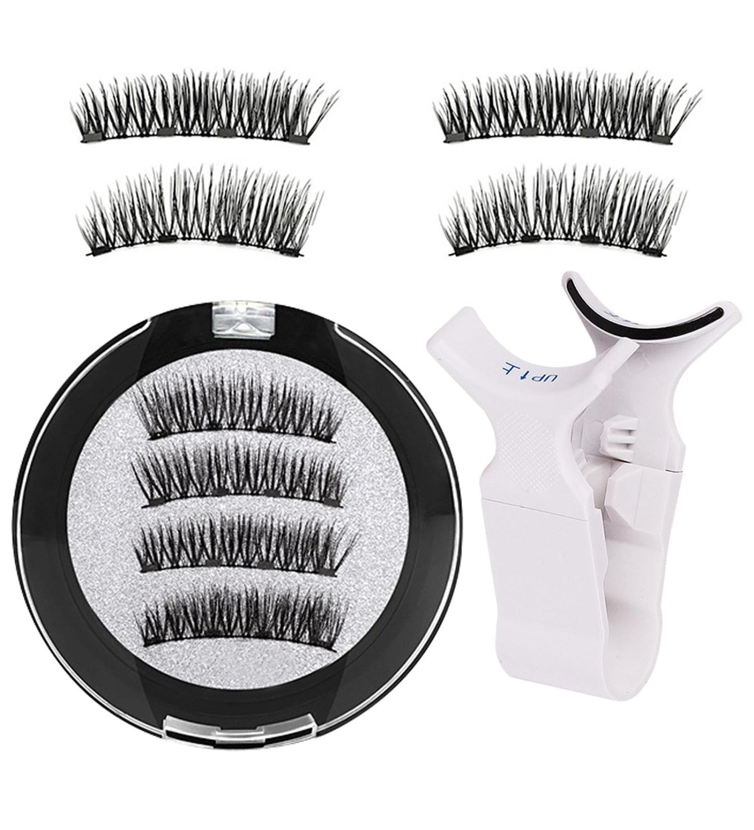 Magnetic Eyelashes Magnetic Eyelashes Natural Reusable No Glue False Eyelashes Magnetic Eyelashes No Glue or Liner Needed With Applicator Easy To Wear Eyelashes Natural Waterproof - Buy Online on GoSupps.com