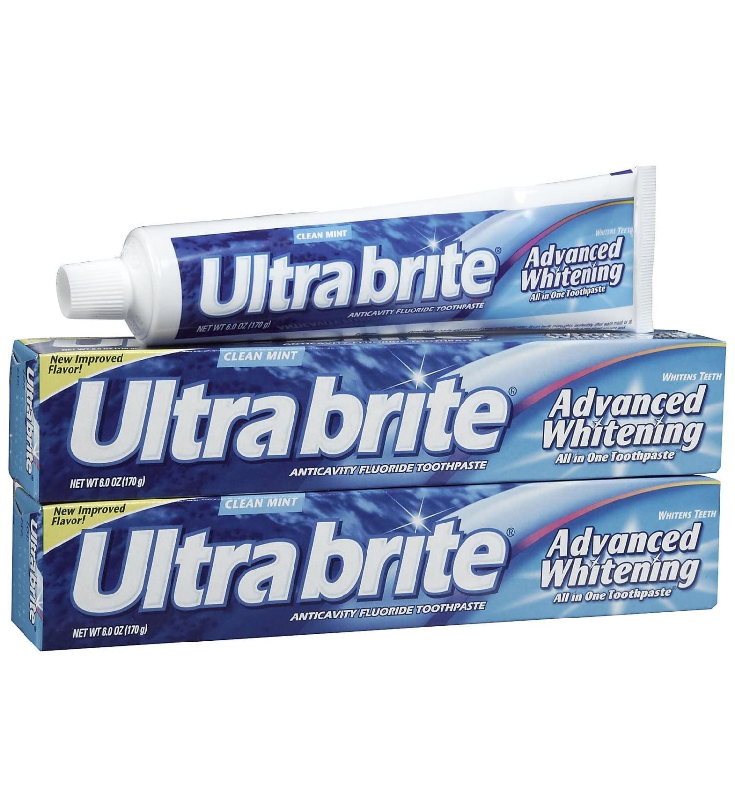 Ultra Brite Advanced Whitening Toothpaste 6 oz - 2 Pack - Buy Online on GoSupps.com