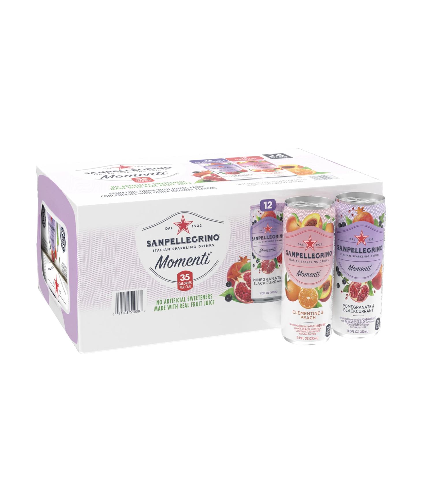 San Pellegrino Momenti Variety Pack 11.15 Fl Oz (12 Pack)
