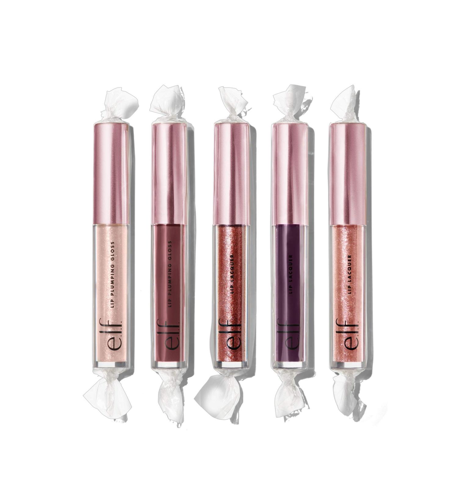 Buy e.l.f. You Better Not Pout 5-Piece Lip Set - Bold Shades Lip Lacquer & Plumping Gloss | International Shipping - Buy Online on GoSupps.com