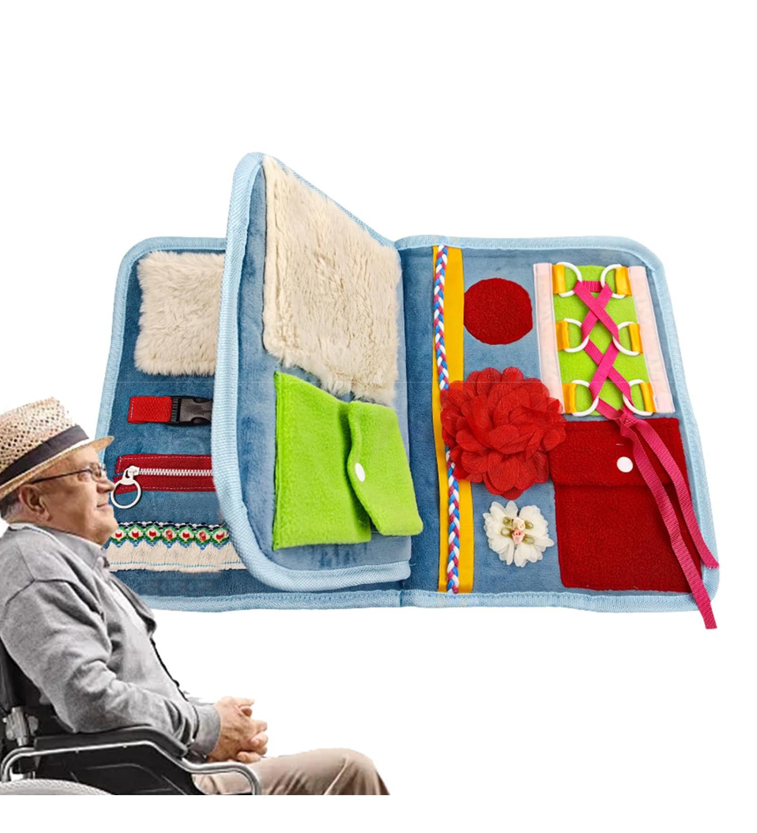 Fidget Blanket Calming Elderly Fidget Blanket for Autistic Products Versatile Loss Fidget Toys for Seniors Elderly with - Buy Online on GoSupps.com