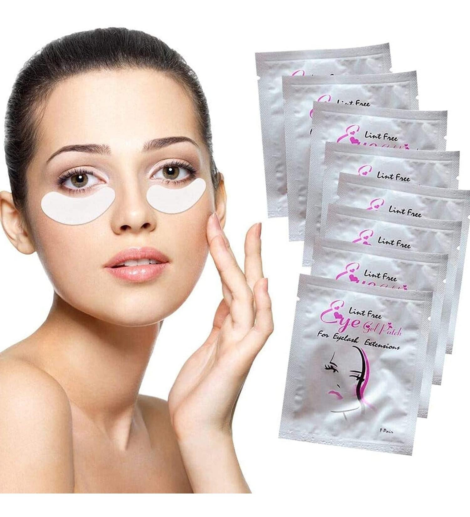 Sunallwell 100 Pairs Under Eye Gel Pads for Eyelash Extensions - Lint-Free Patches for Salon & Individual Use - Buy Online on GoSupps.com