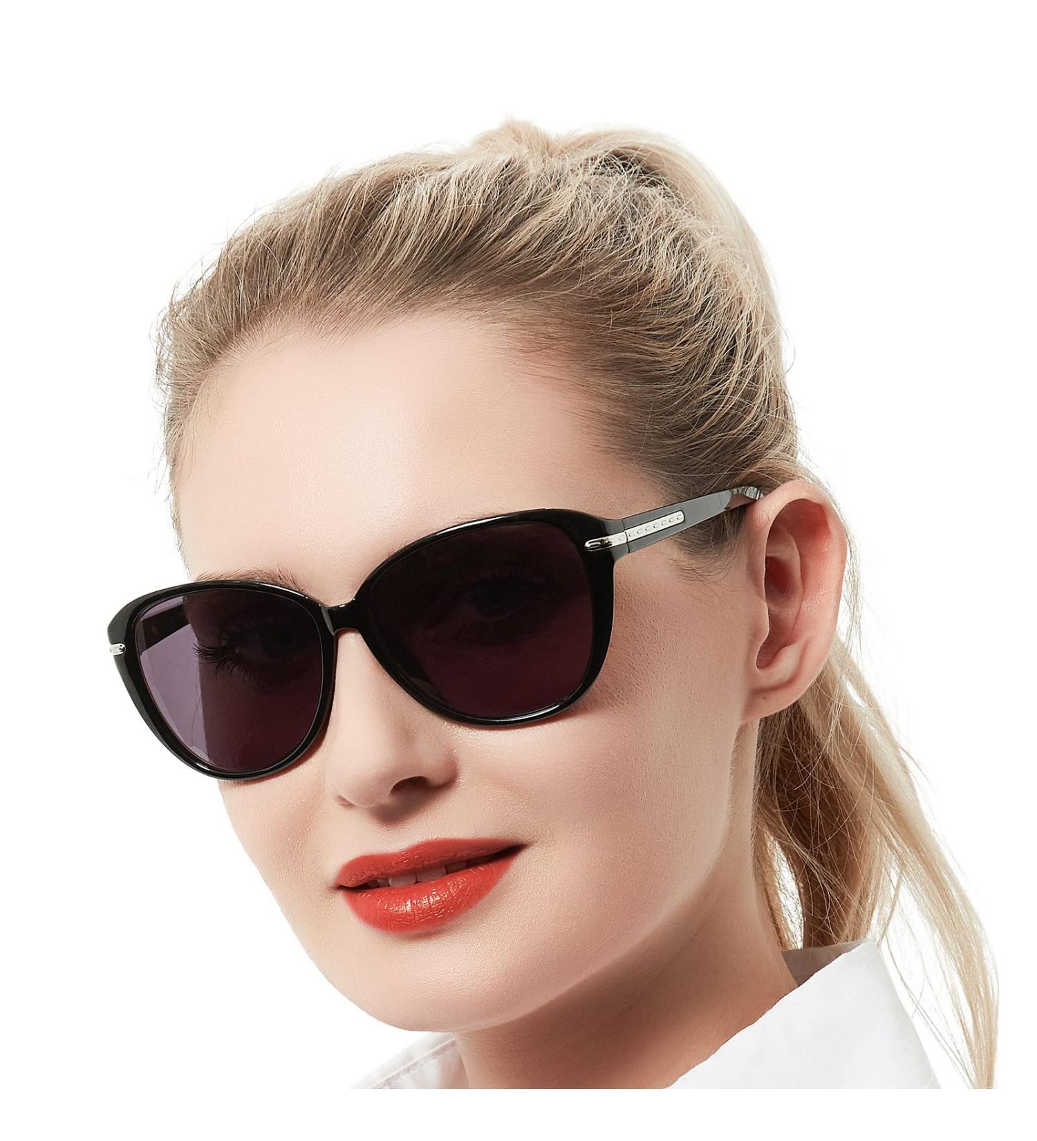 Buy Fashion Sun Reading Glasses for Women - UV400 Protection Durable Round Design Multiple Strengths Available (Black 1.25x - Buy Online on GoSupps.com