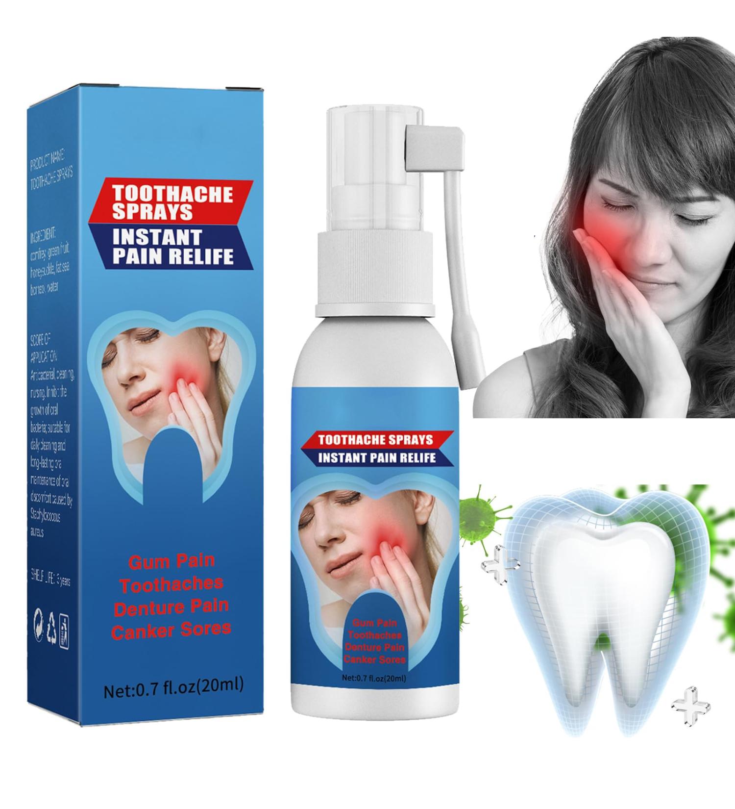 Instant Toothache Relief Spray for Fresh Breath and Oral Health - Buy Online on GoSupps.com