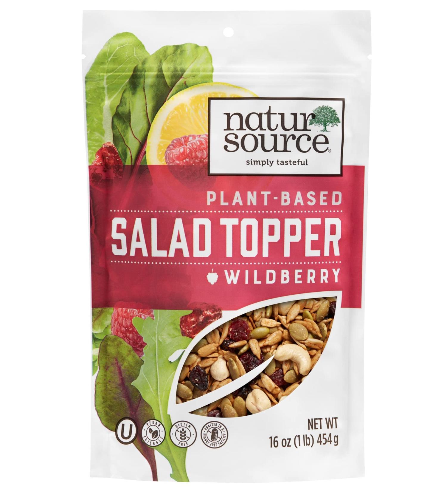 NaturSource Wildberry Plant Based Gluten Free Salad Topper - 16 oz Re-Sealable Pack - Buy Online on GoSupps.com