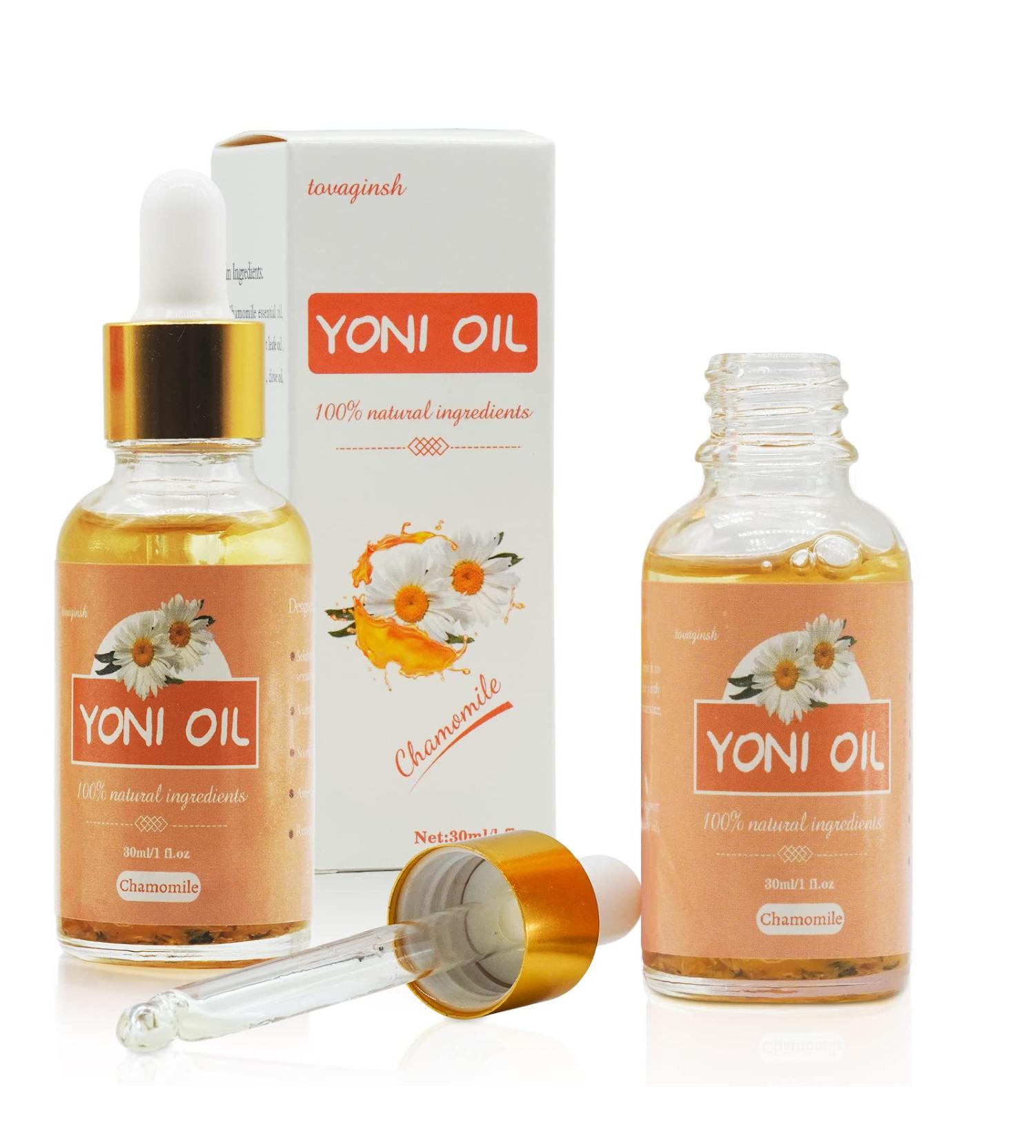 2 PCS Organic Yoni Essential Oil for Women - pH Balance, Odor Elimination & Vaginal Care - 100% Natural Serum with Chamomile - 1 fl oz - Buy Online on GoSupps.com