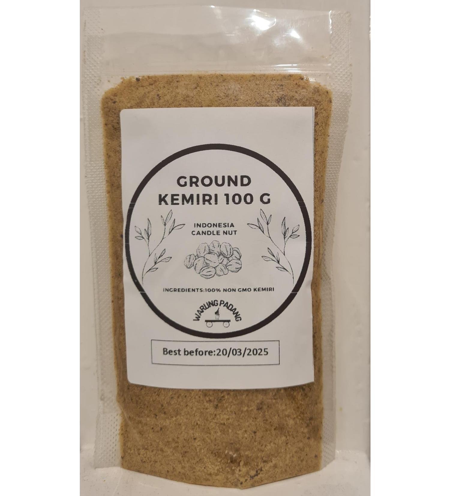 Ground Indonesian Kemiri/candleNut 100 gram