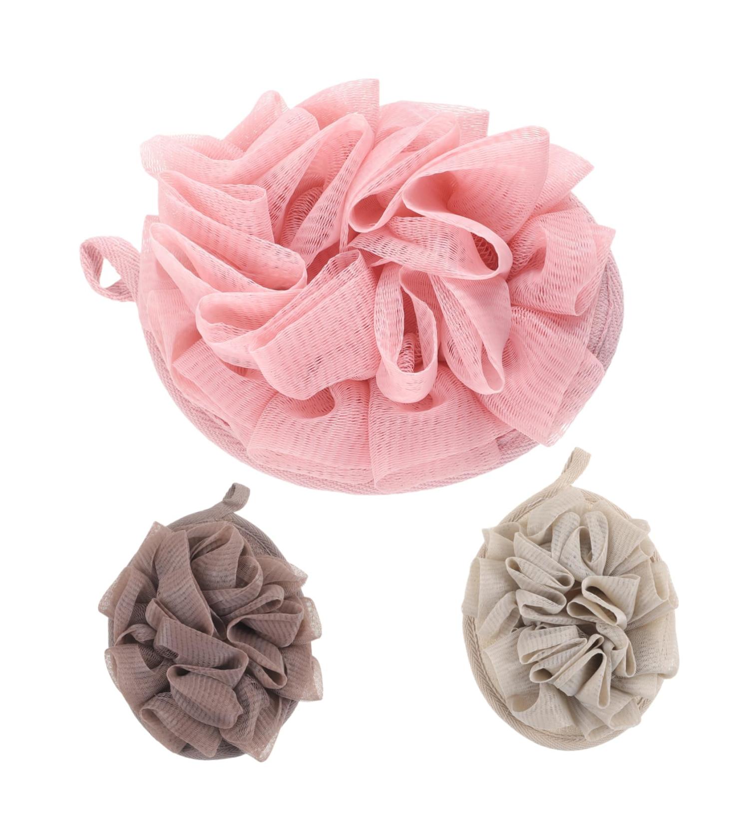 Beaupretty 3pcs Bath Ball Shower Scrubber Set | Body Cleaning Exfoliating Loofah for Luxurious Bath Experience - Ideal for All Skin Types - Buy Online on GoSupps.com