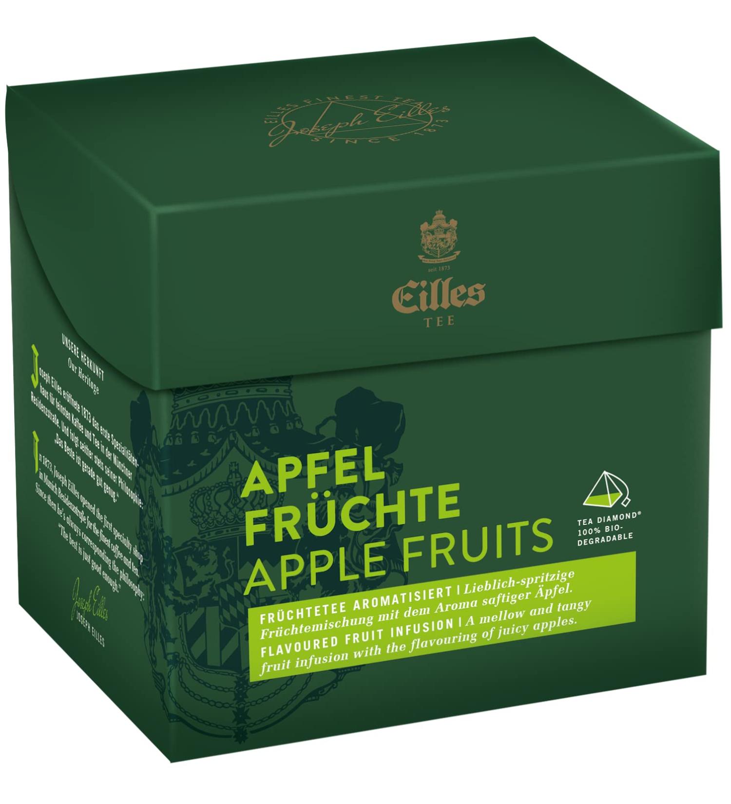 Tea Diamond APPLE FRUITS by Eilles box of 20