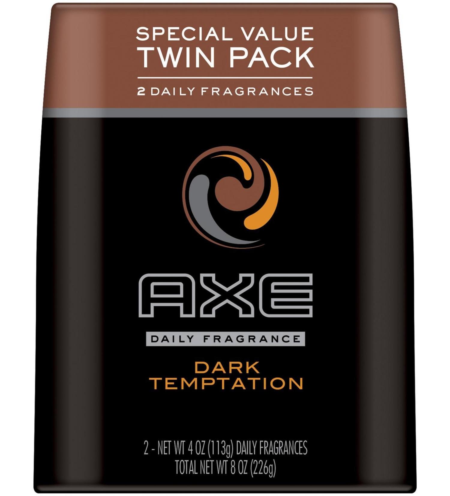 AXE Dark Temptation Body Spray for Men 4 oz - 2 Pack - Buy Online on GoSupps.com