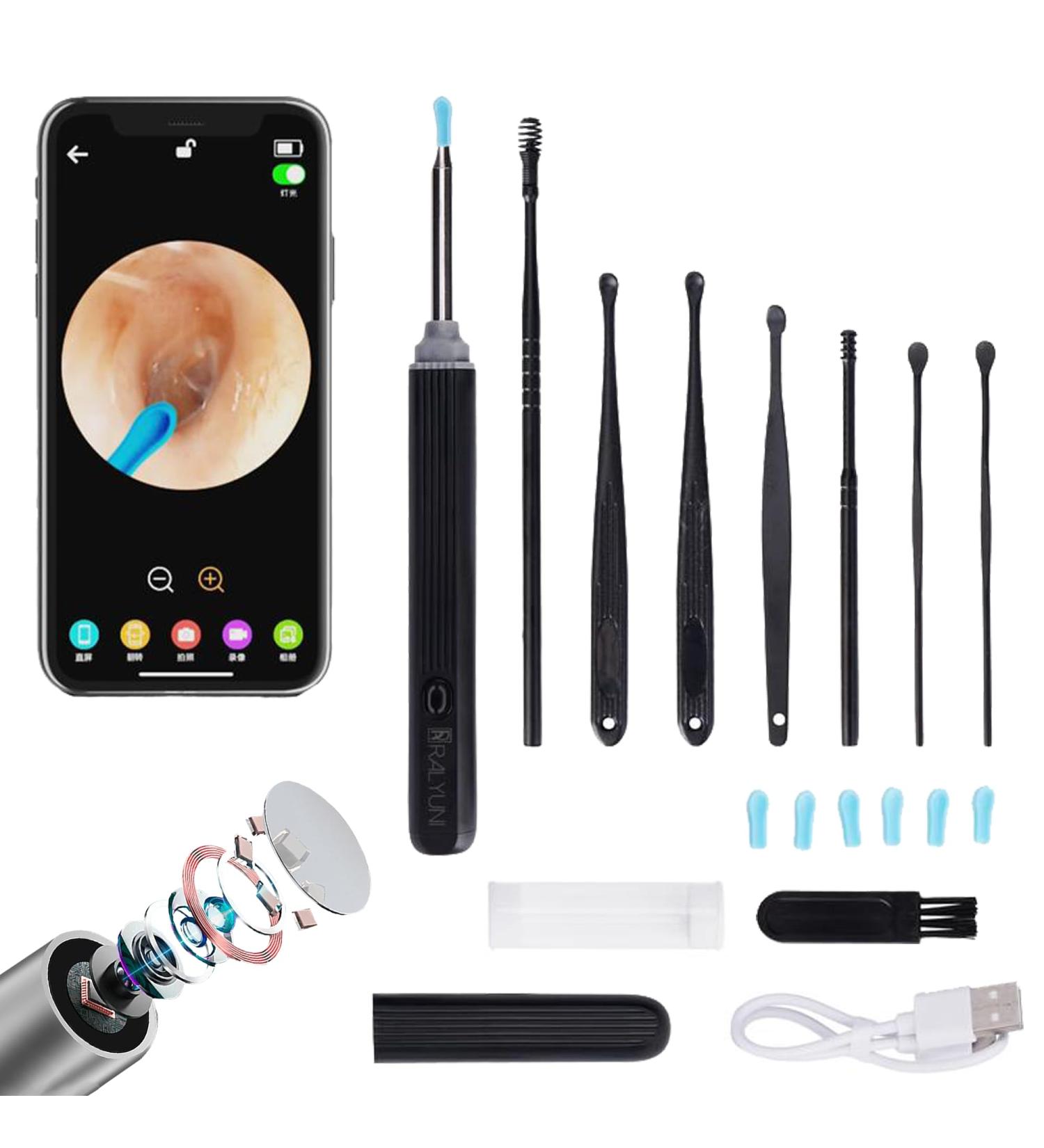 Ear Wax Removal with Camera - Ultimate Ear Cleaner Kit for iPhone iPad & Android | Safe & Effective Cleaning Tool - Buy Online on GoSupps.com
