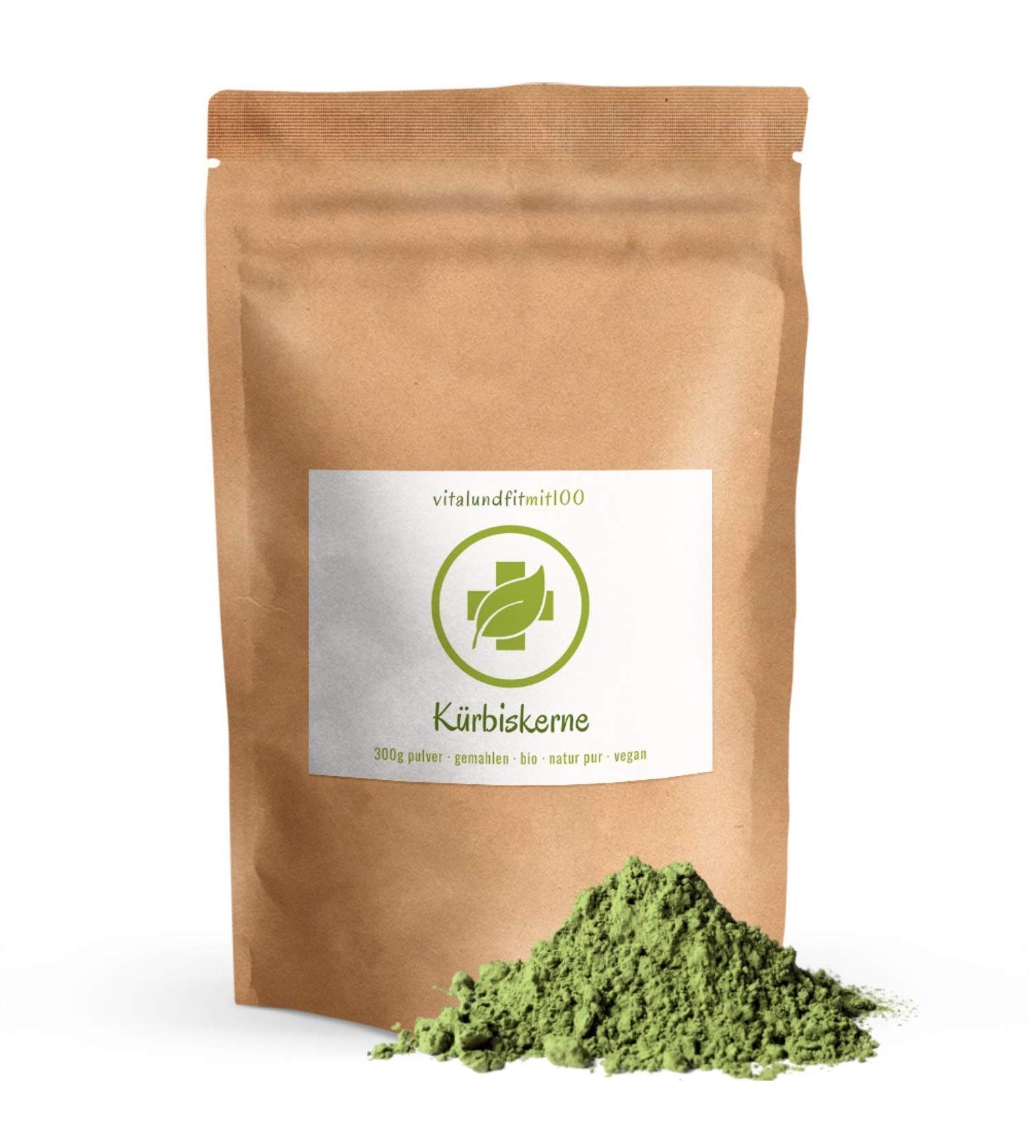 Organic Pumpkin Seed Powder 300g - High Protein Vegan Gluten-Free | Pure Pumpkin Seed Flour No Additives - Buy Online on GoSupps.com