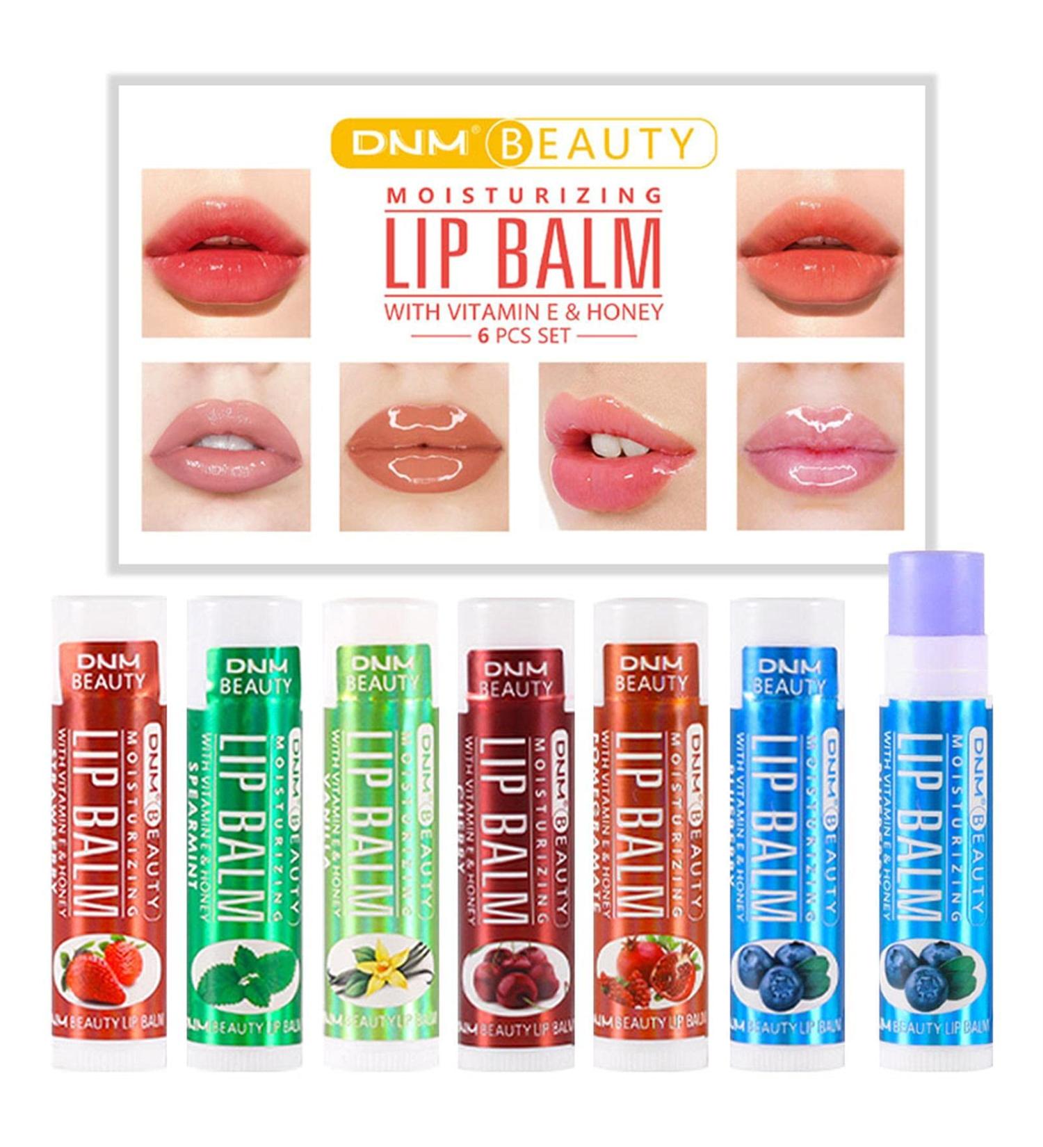 6PC Moisturizing Lip Balm - Colorless Long-Lasting Natural Lip Care for Dry Lips - Adult & Child Lip Repair - Buy Online on GoSupps.com
