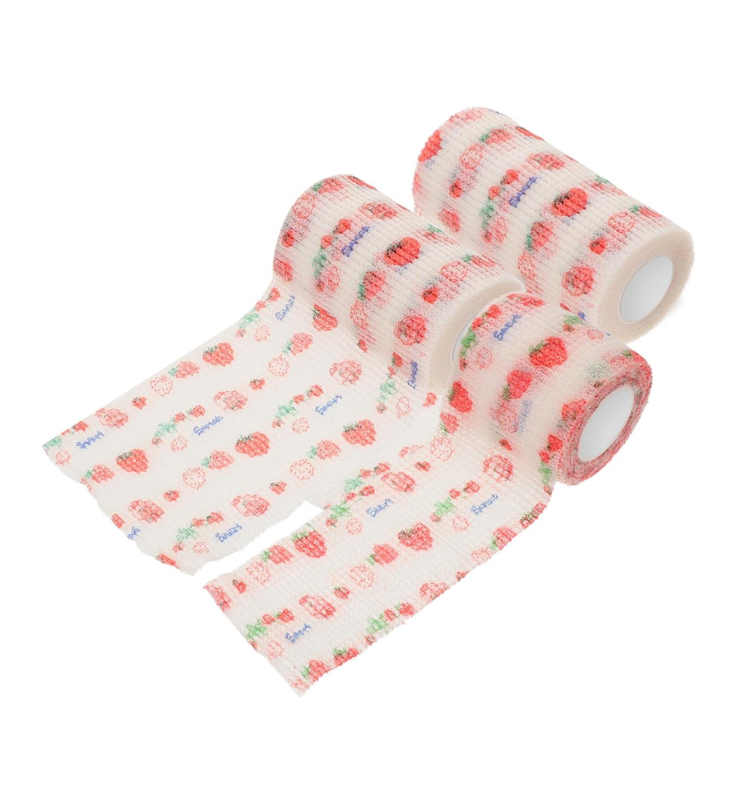 HANABASS Self Adhesive Bandages Wrap - 3 Rolls Non-Woven Breathable Vet Wrap for Dog Protection | International Shipping Available - Buy Online on GoSupps.com
