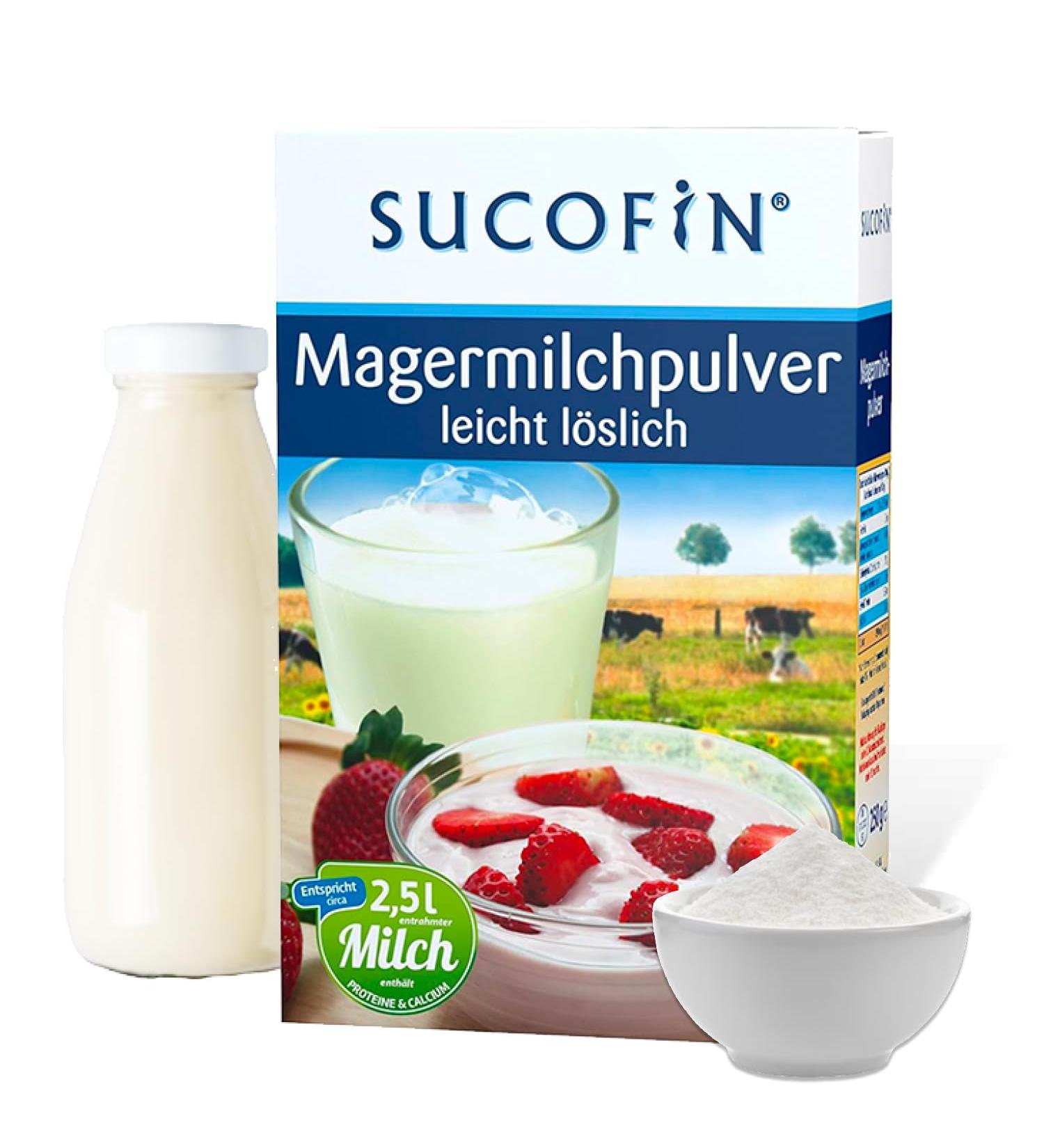 Sucrofin Lean Milk Powder 27 x 250g - Easily Soluble Cooking & Baking Essential for Home Caf & Restaurant - Buy Online on GoSupps.com
