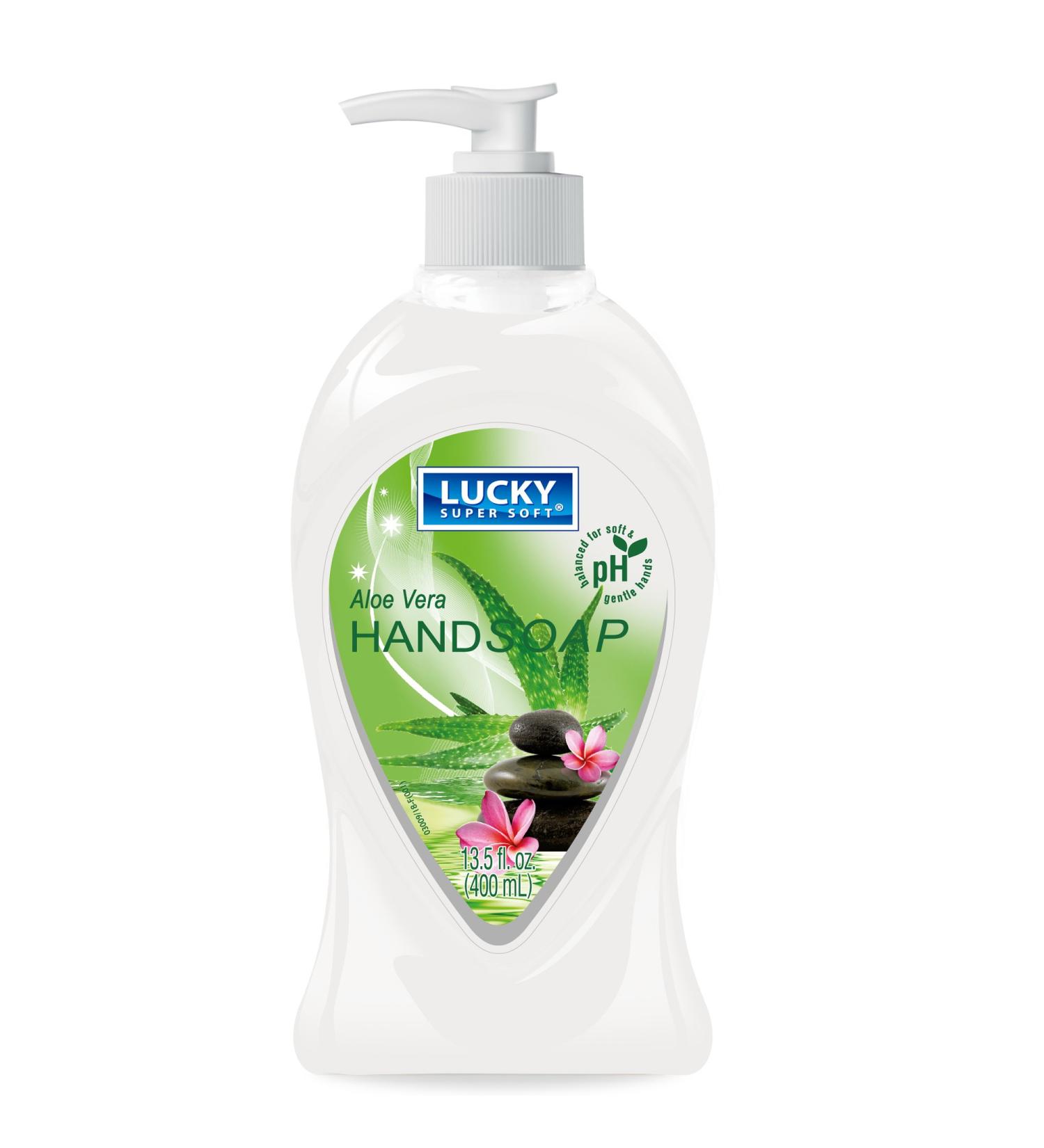Lucky Super Soft Liquid Hand Soap Aloe Vera 13.5 Fluid Ounce Aloe Vera 13.5 Fl Oz (Pack of 1)
