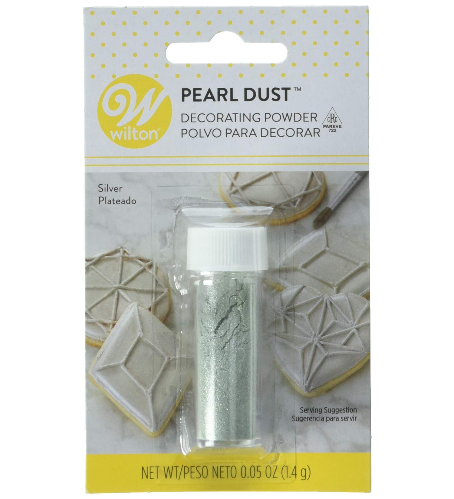 Shimmer with Wilton Silver Pearl Dust - Edible Luster Powder for Cake Decorating - Buy Online on GoSupps.com