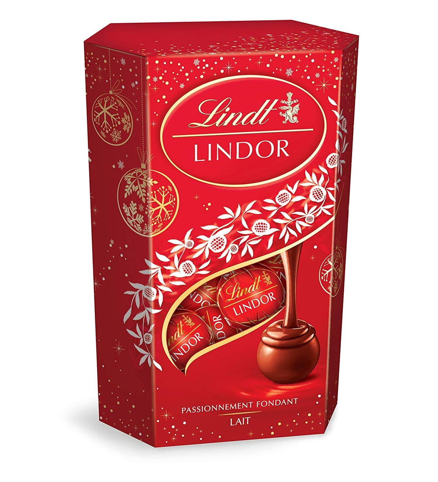 Lindt Lindor Milk Cornet 337g - 27 Lindor Milk Chocolate Balls - Buy Online on GoSupps.com