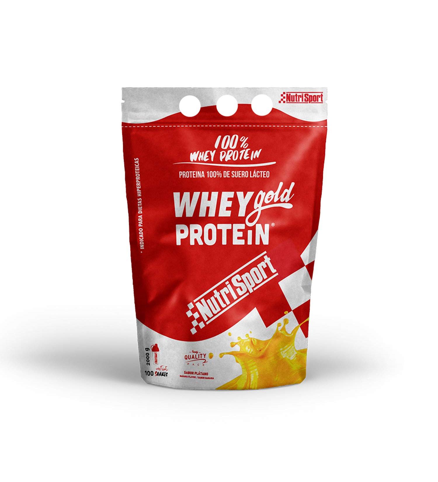 Nutrisport Whey Gold Protein Banana 2000 g - Buy Online on GoSupps.com