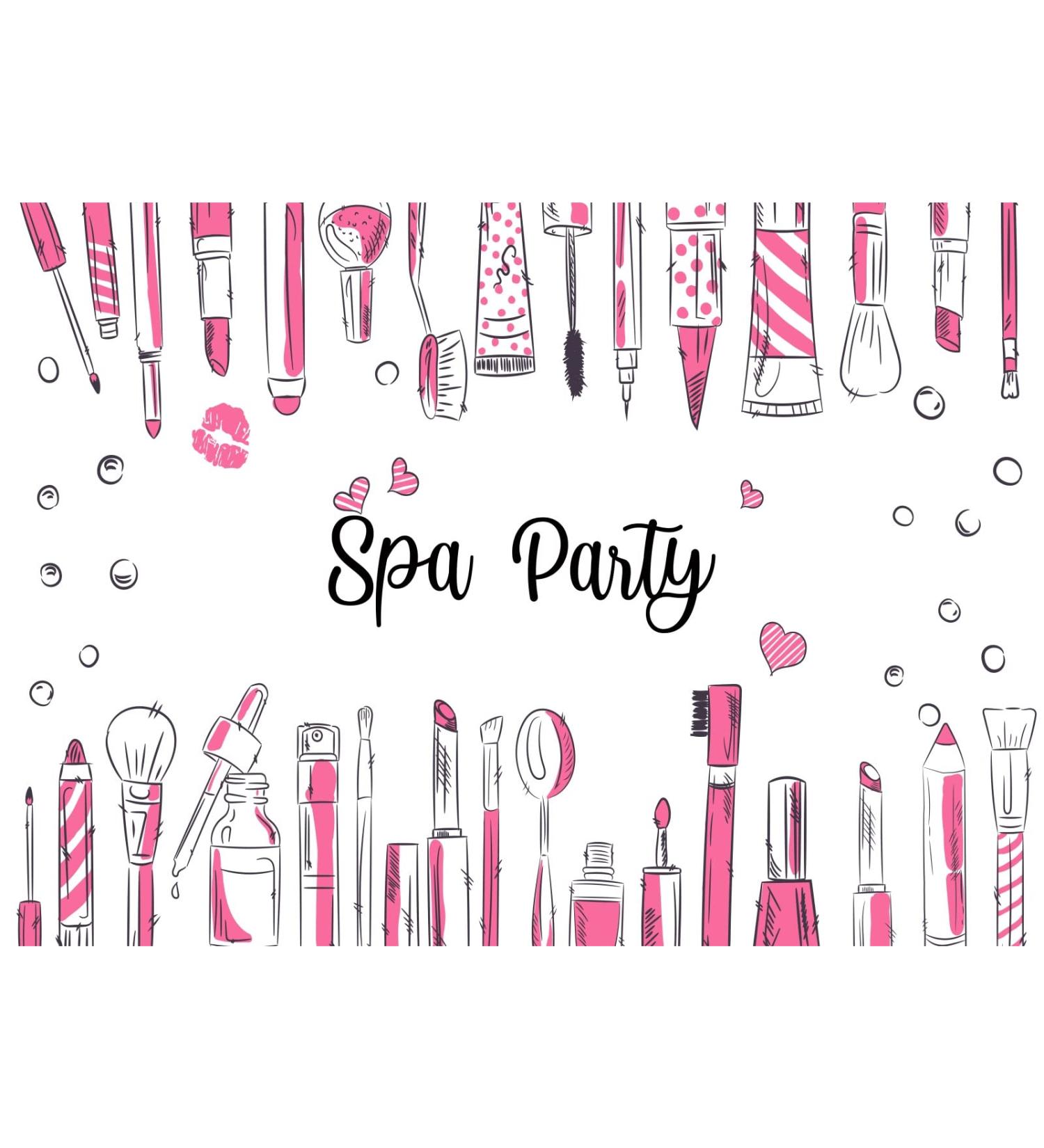 BELECO 8x6ft Watercolor Spa Party Backdrop | Beauty Salon Makeup Wallpaper for Birthdays & Photoshoots - Buy Online on GoSupps.com