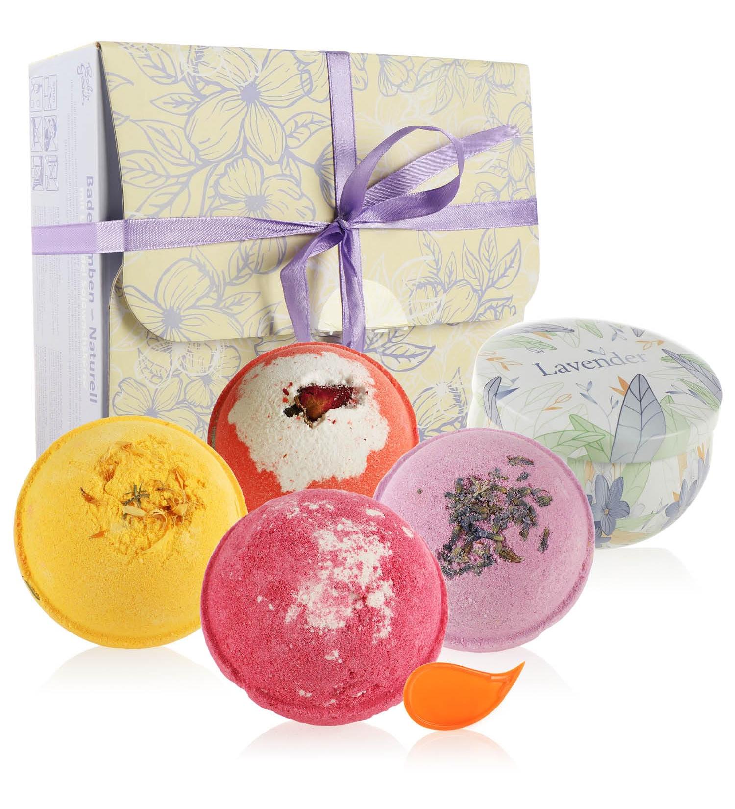 Robin Goods 5-Part Bathing Ball Set - Soy Wax Candle Gift Set for Relaxation | Perfect for Mother's Day Valentine's Day & Birthdays - Buy Online on GoSupps.com