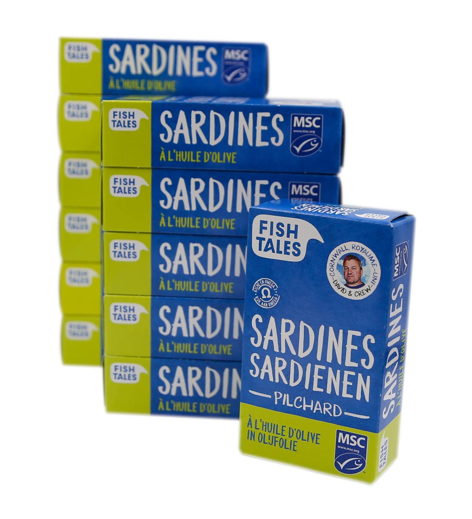 Sardines in olive oil 12 x 120g/85g - Buy Online on GoSupps.com