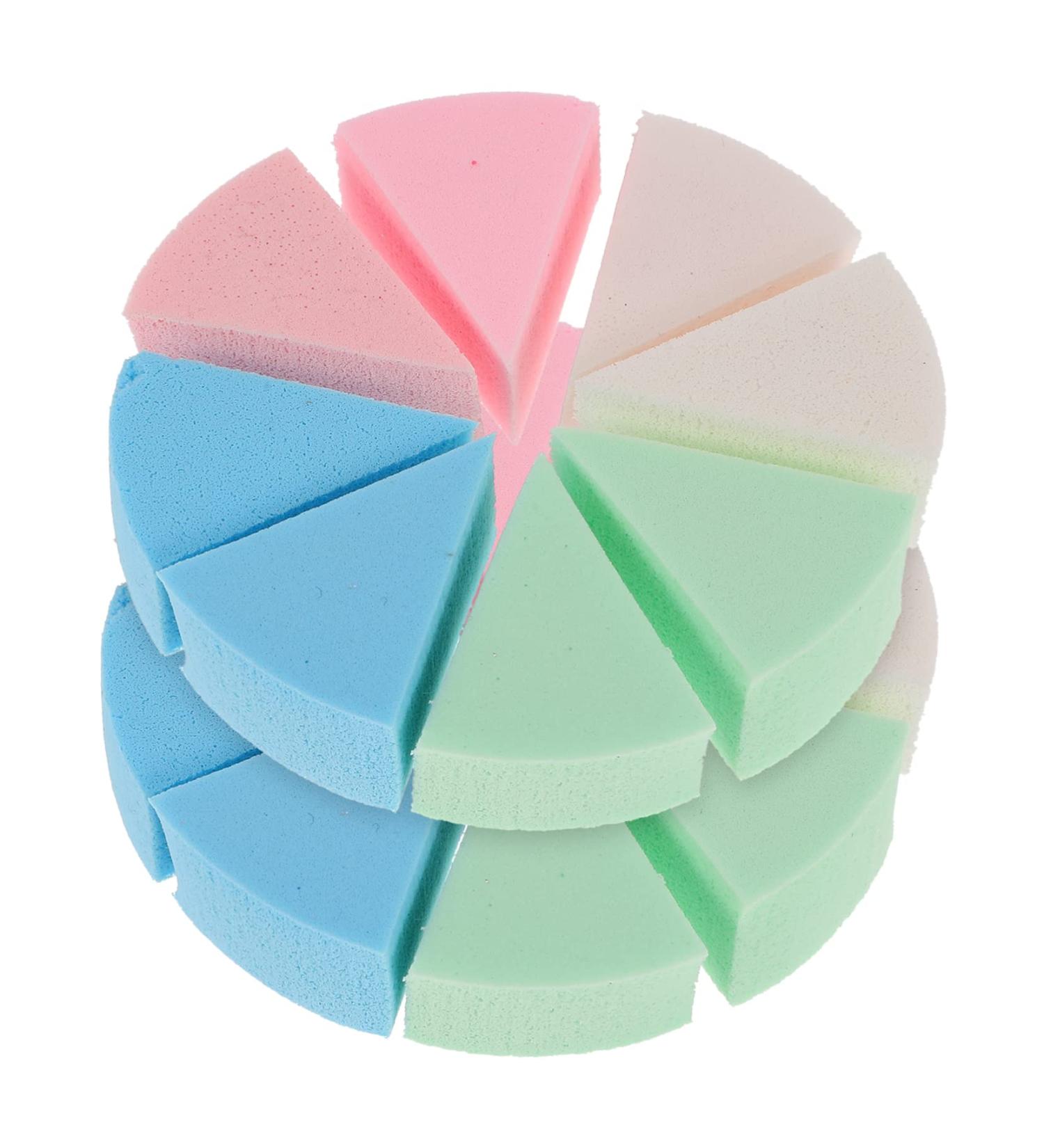 Buy Minkissy 4 Sets Triangular Sponge Puff - Portable Mini Powder Puffs for Flawless Makeup Application | Ideal for Face & Body - Buy Online on GoSupps.com